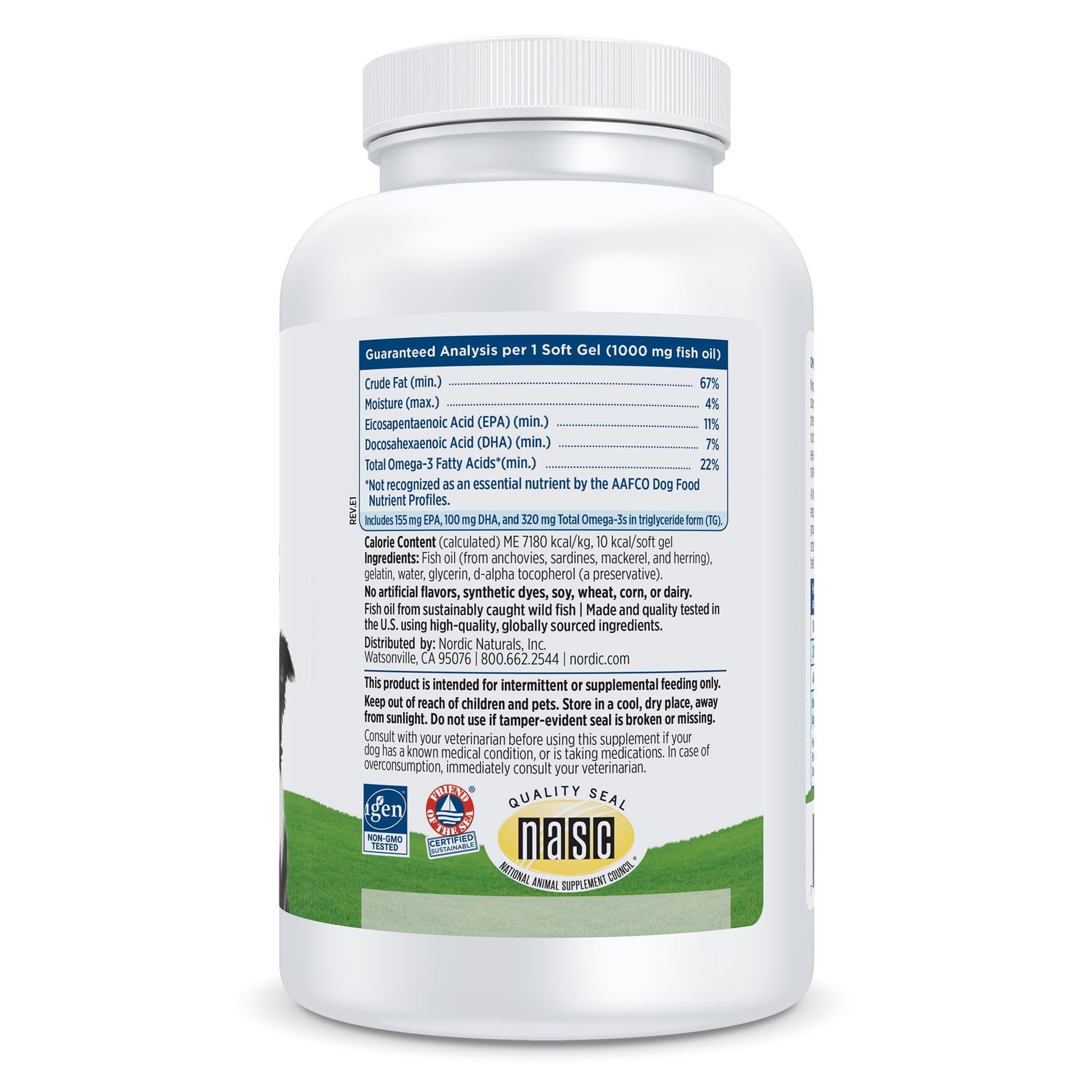 Nordic Naturals Omega-3 Pet, Unflavored - 180 Soft Gels - 320 mg Omega-3 Per Soft Gel - Fish Oil for Dogs with EPA & DHA - Promotes Heart, Skin, Coat, & Immune Health Nordic NaturalsAu supplements