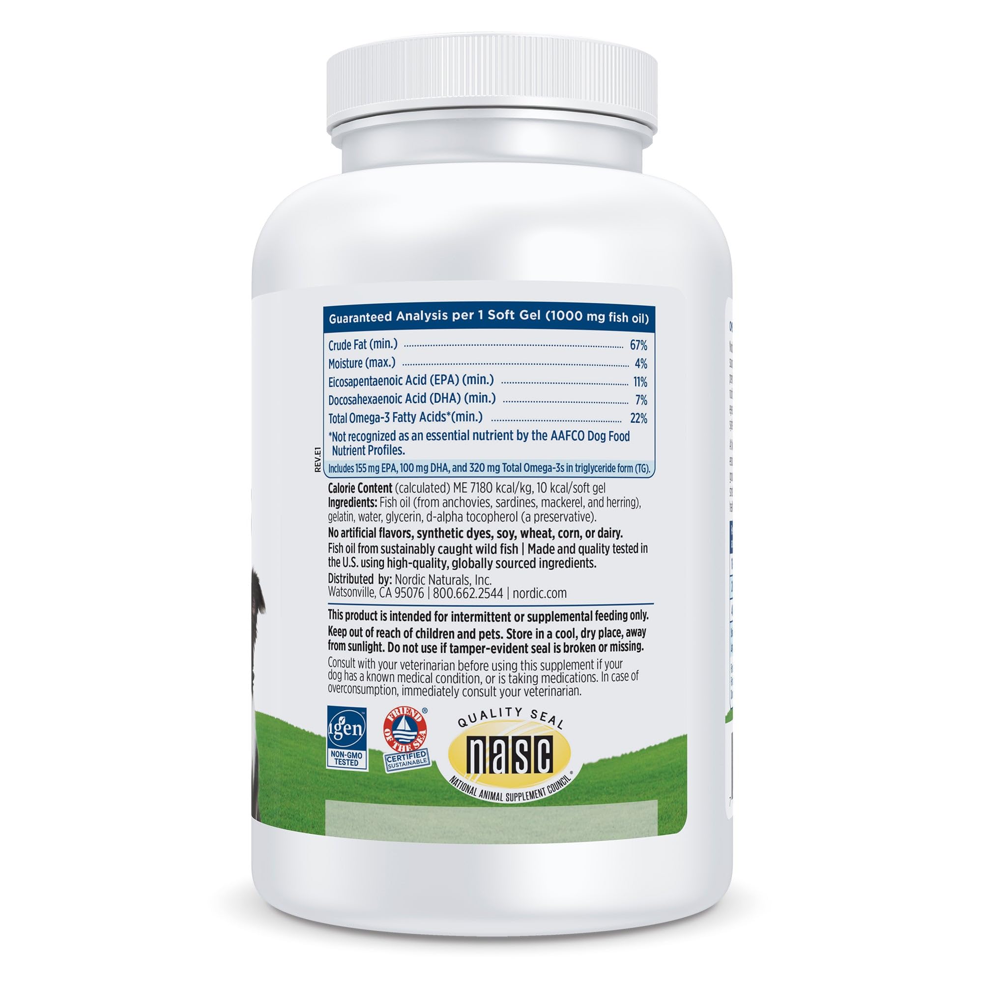 Nordic Naturals Omega-3 Pet, Unflavored - 180 Soft Gels - 320 mg Omega-3 Per Soft Gel - Fish Oil for Dogs with EPA & DHA - Promotes Heart, Skin, Coat, & Immune Health Nordic NaturalsAu supplements