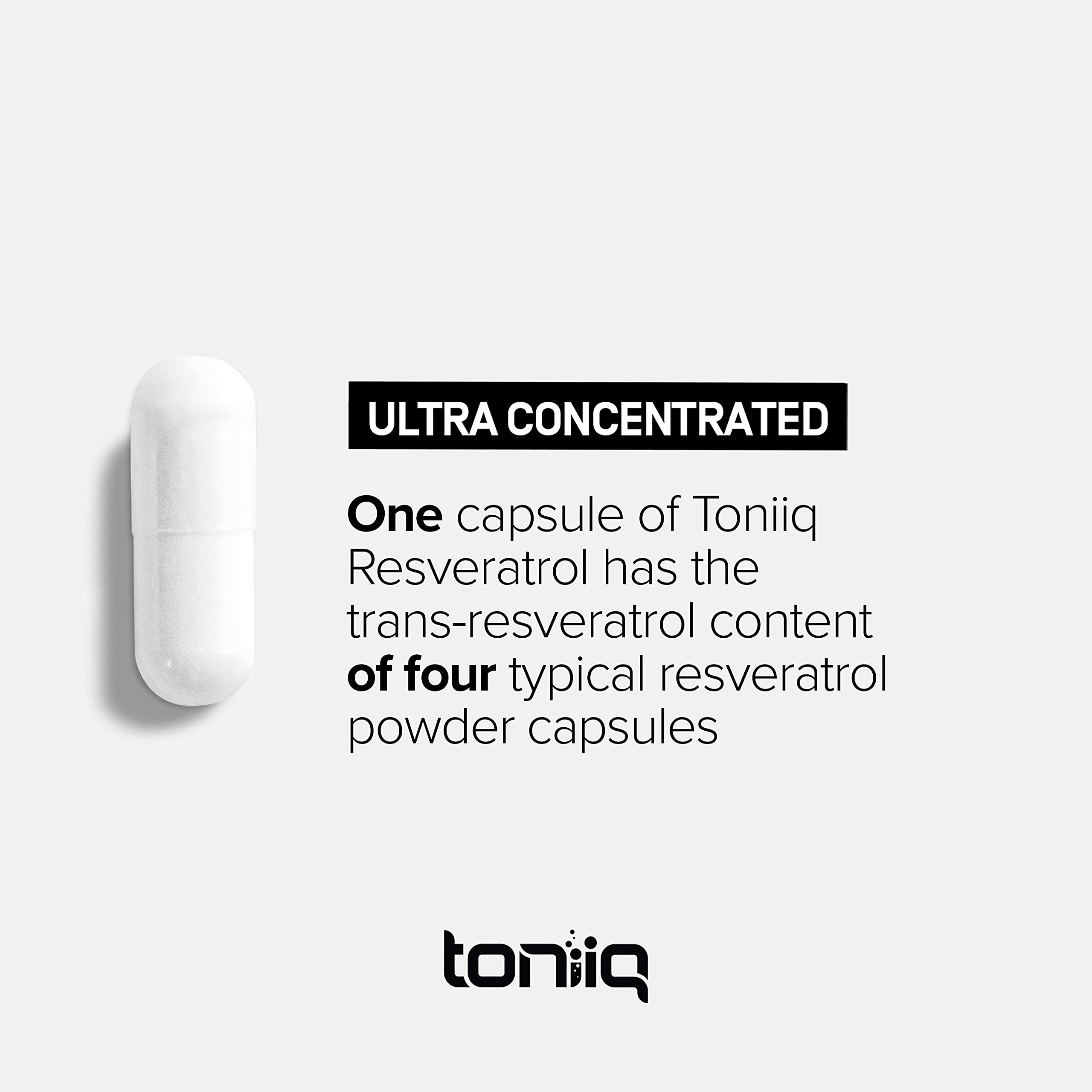 Ultra High Potency Third-Party Tested Trans Resveratrol 1000mg - 98% Pure, Highly Purified and Bioavailable - Resveratrol Polygonum Root Extract - 60 Capsules ToniiqAu supplements