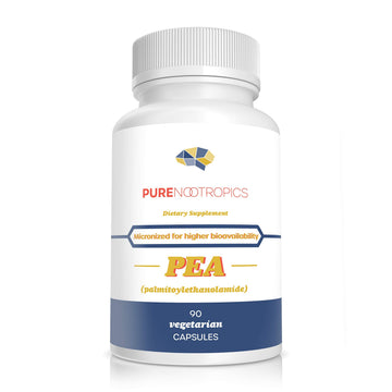 Pure Nootropics - Palmitoylethanolamide (Micronized Pea) 400 mg Capsules | 90 Veg Caps Value Pack | Supports Relief from Occasional Discomfort | Supports Immune System Pure NootropicsAu supplements