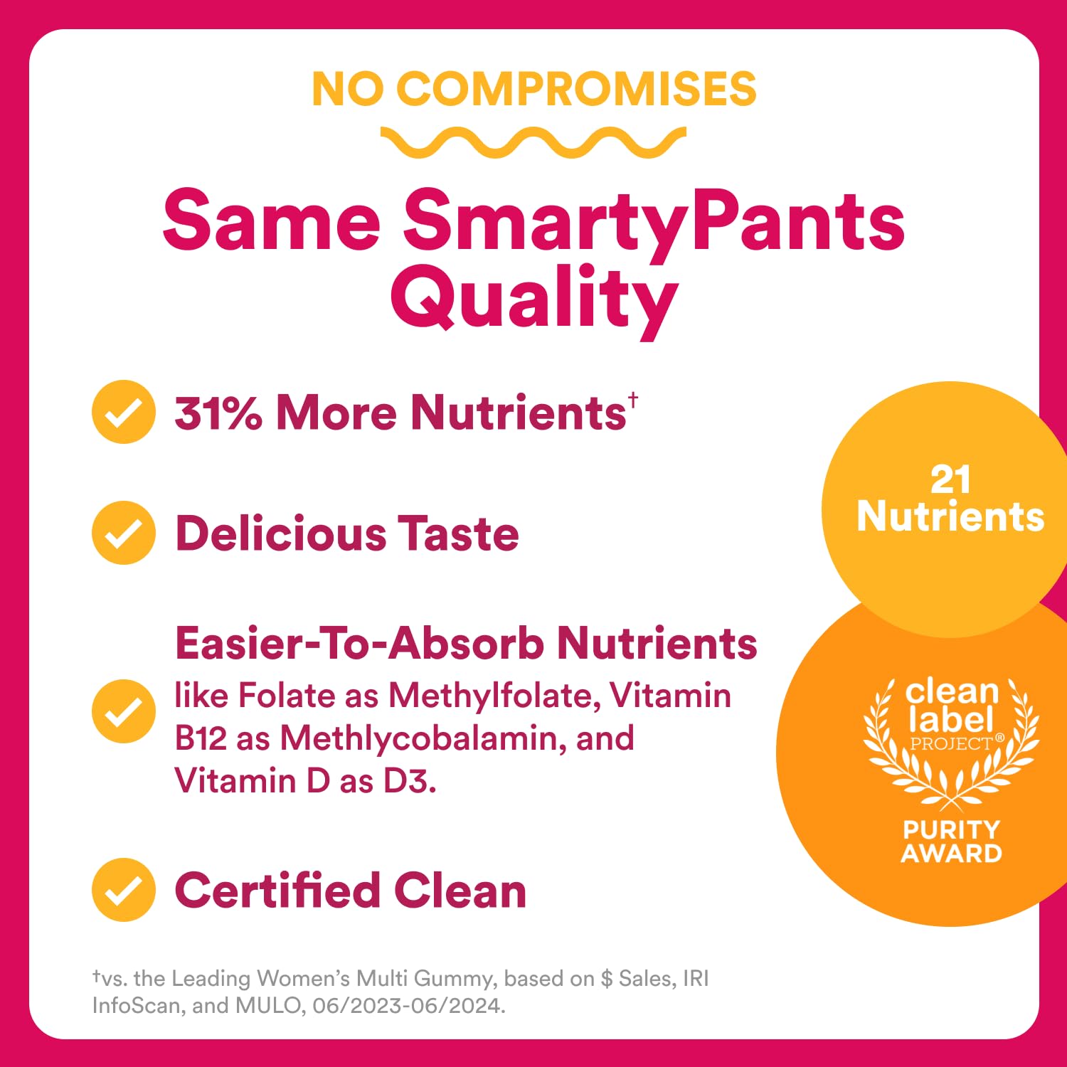 SmartyPants Women's Multivitamin Gummies - Improved Formula: Omega 3 (DHA/EPA), Methylfolate, CoQ10, Vitamin D3, C, Vitamin B12, B6, A, K & Zinc SmartyPantsAu supplements
