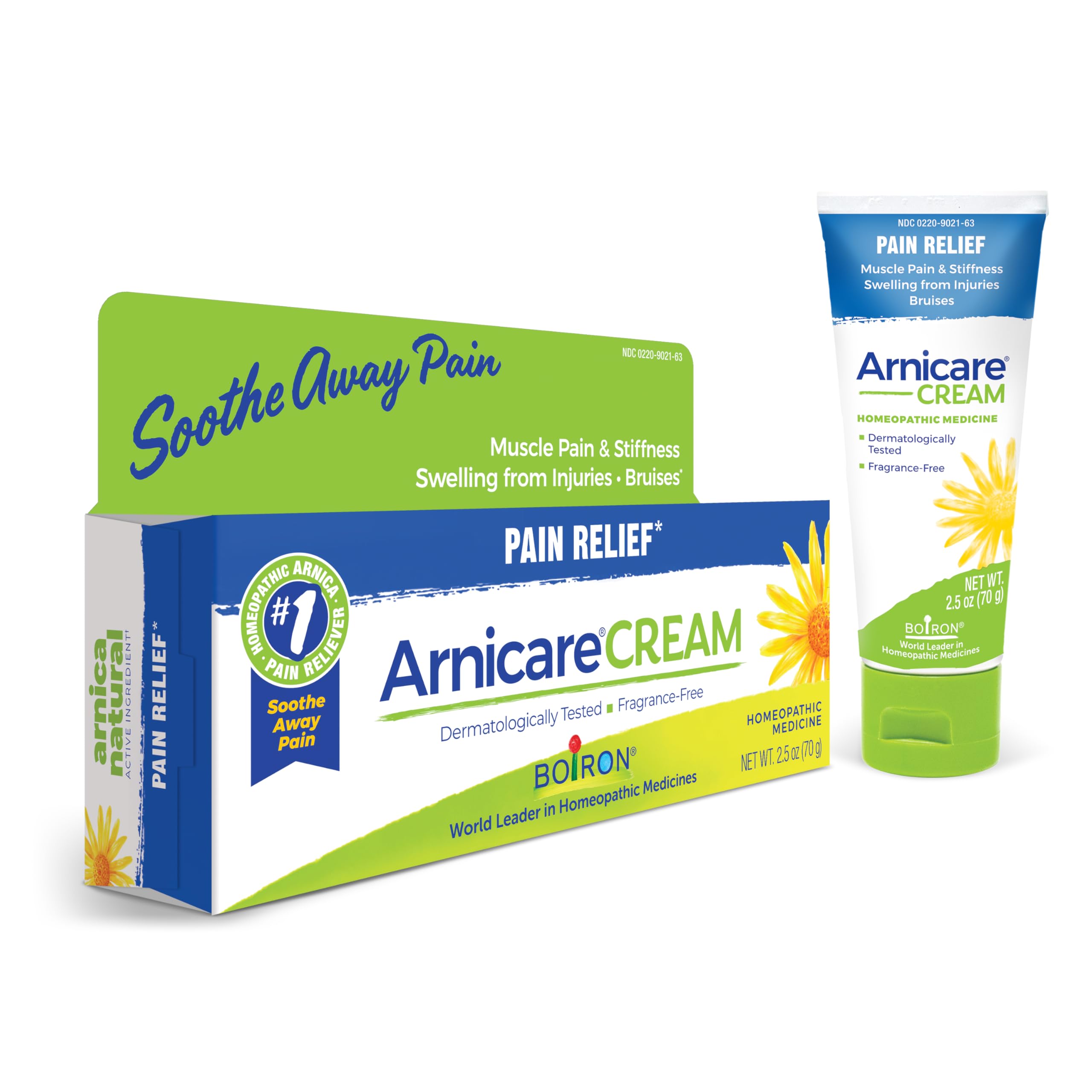 Boiron Arnicare Cream for Joint Pain, Muscle Pain, Swelling, Soreness, Stiffness, and Bruises - Fast Absorbing and Fragrance-Free - 2.5 oz BoironAu supplements