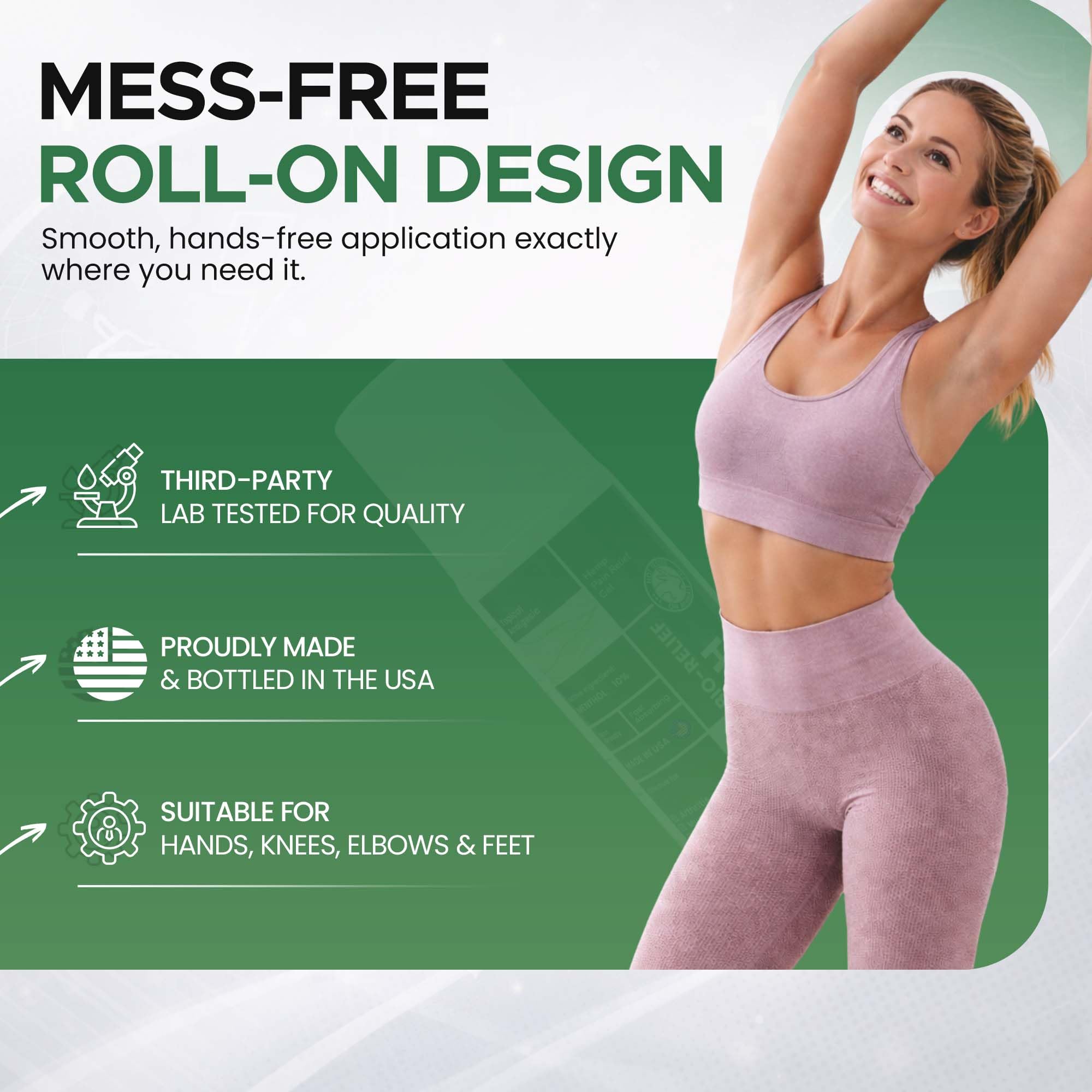 BIO-RELIEF Fast-Acting Hemp Pain Relief Roll On - Highly Effective, Cool & Topical Pain Relief Extra Strength for Arthritis, Muscle, Joint & Back – Easy Roll On Maximum Strength Scientific Solutions GlobalAu supplements