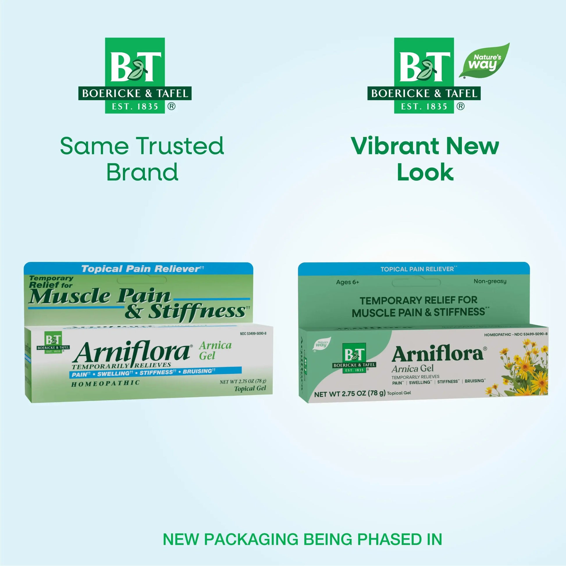 Nature's Way Boericke & Tafel Arniflora Arnica Gel, Temporarily Relieves Pain*, Swelling*, Stiffness*, 2.75 Oz (Packaging May Vary) Nature's WayAu supplements