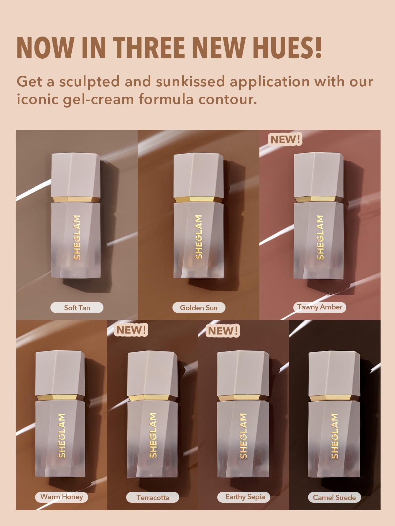 SHEGLAM Sun Sculpt Liquid Contour Stick Long Lasting Cream Bronzer Makeup-Warm Honey SHEGLAMAu supplements