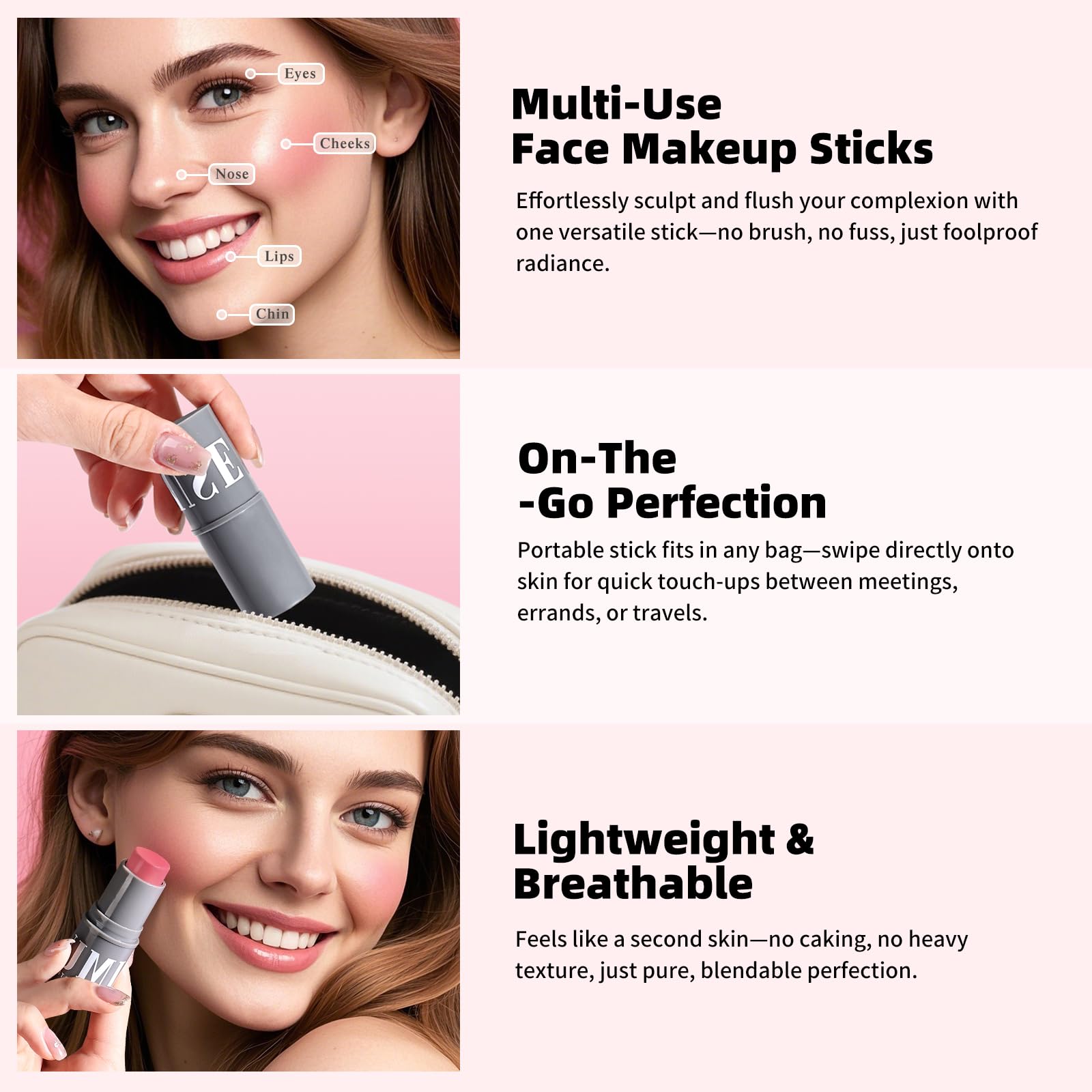 KIMUSE Cream Contour Stick Duo, Cream Blush Stick, Bronzer Shaping Stick, Creamy, Highly Pigmented, Long Lasting, Vegan Face Make Up Sticks KIMUSEAu supplements