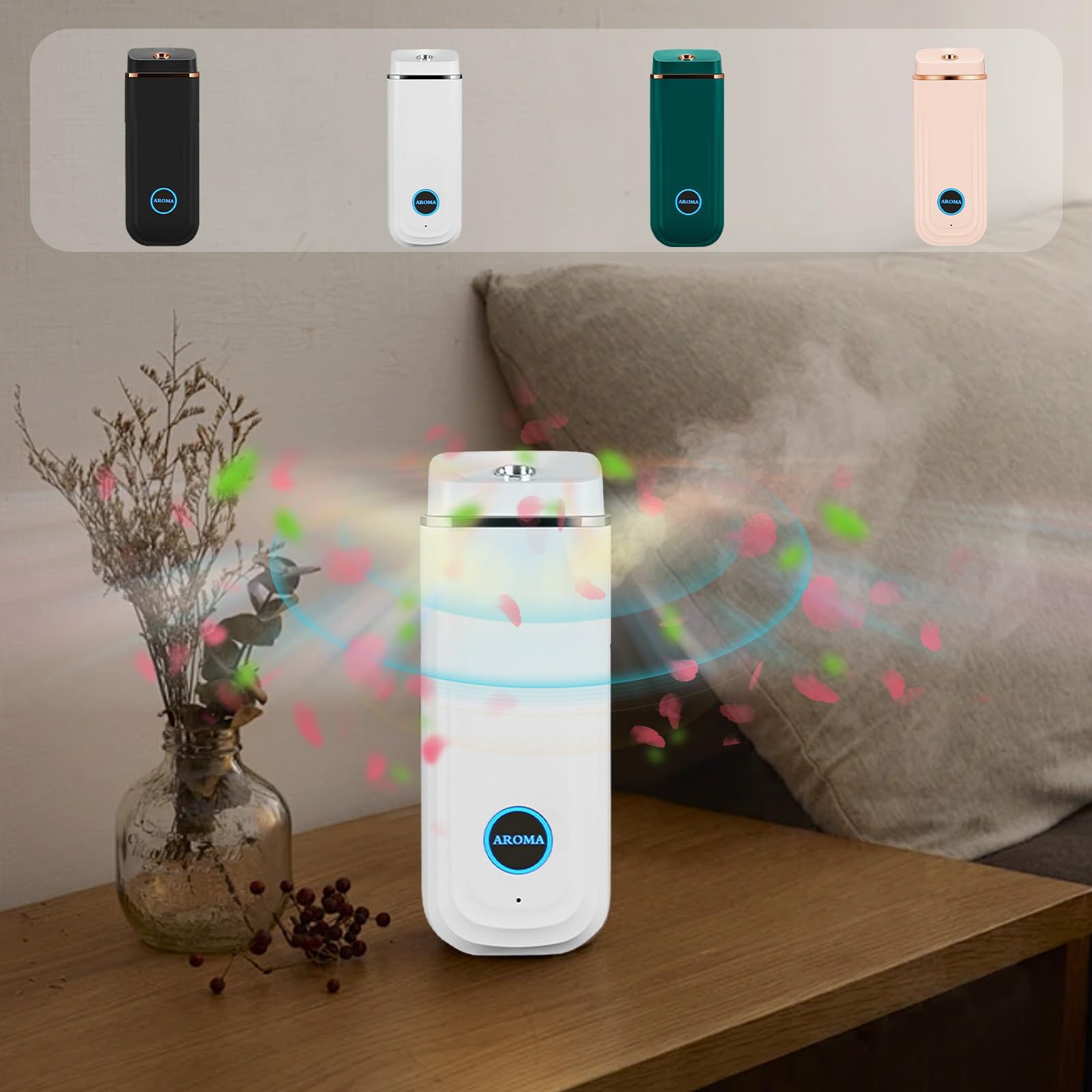 Sentmoon Essential Oil Diffusers for Home, Portable Rechargeable Aroma Humidifier with 3-Level Mode SentmoonAu supplements