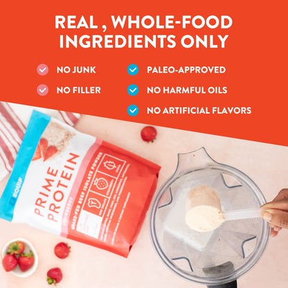 Equip Foods Prime Protein - Grass-Fed Beef Protein Powder Isolate -Paleo and Keto EquipUS supplements