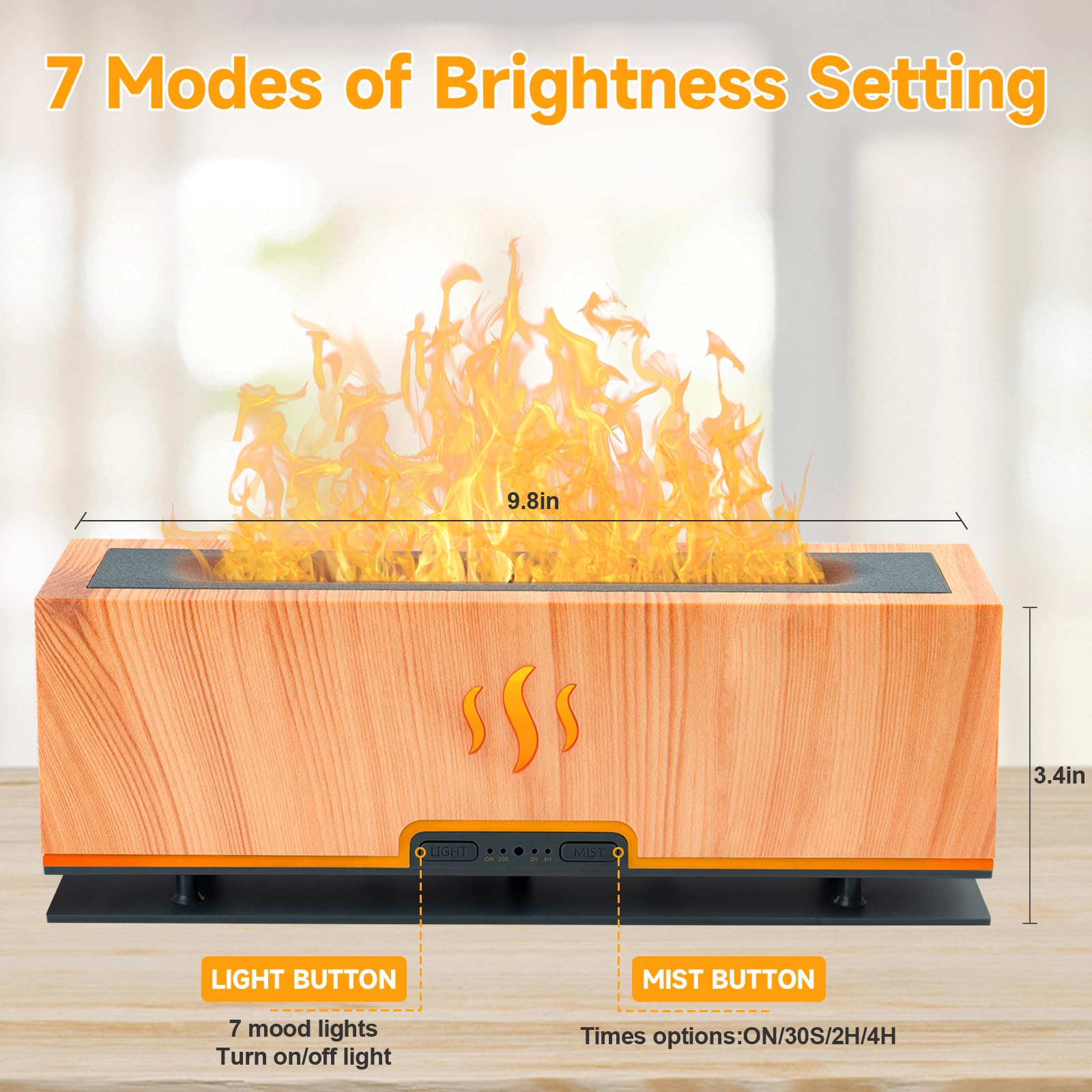 WENPHONE Upgraded 7 Color Essential Oil Diffusers, Flame Air Aroma Diffuser Humidifier, 200ml WENPHONEAu supplements