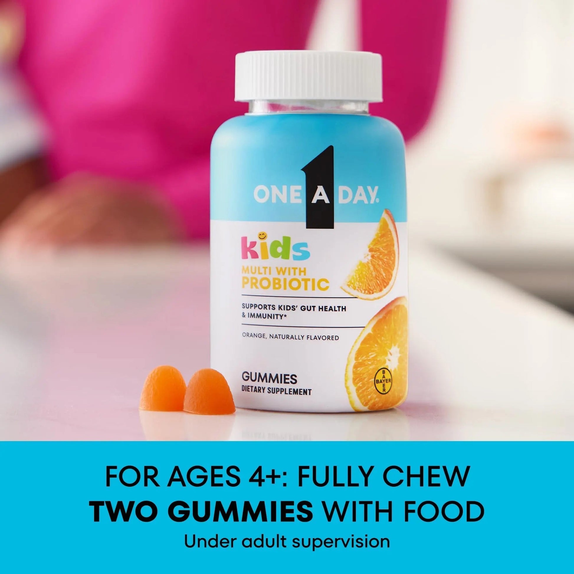 One A Day Kids Multivitamin with Probiotic, Multivitamin Gummies, Kids Probiotic for Digestive Health, Gummy Vitamins ONE A DAYAu supplements