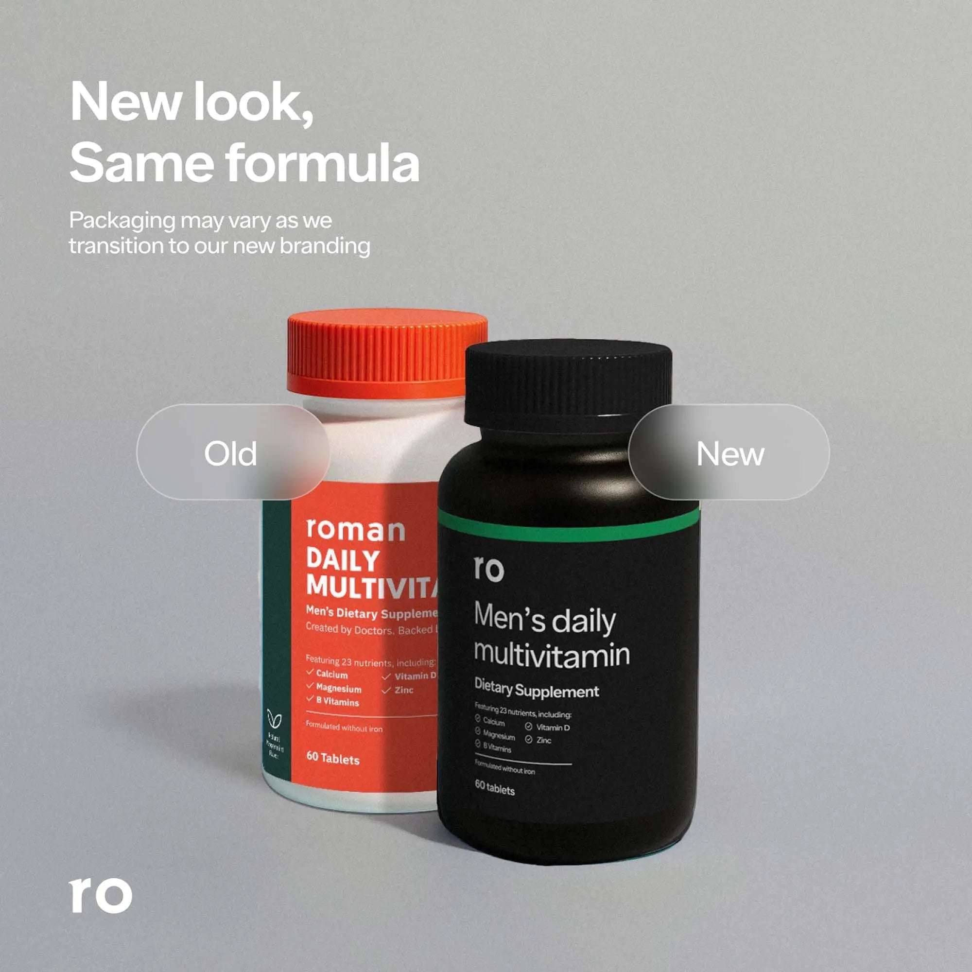Ro Daily Multivitamin for Men | Supports Physical Activity, Brain + Heart Health, and Immune System with 23 Key Nutrients Including Calcium RoAu supplements