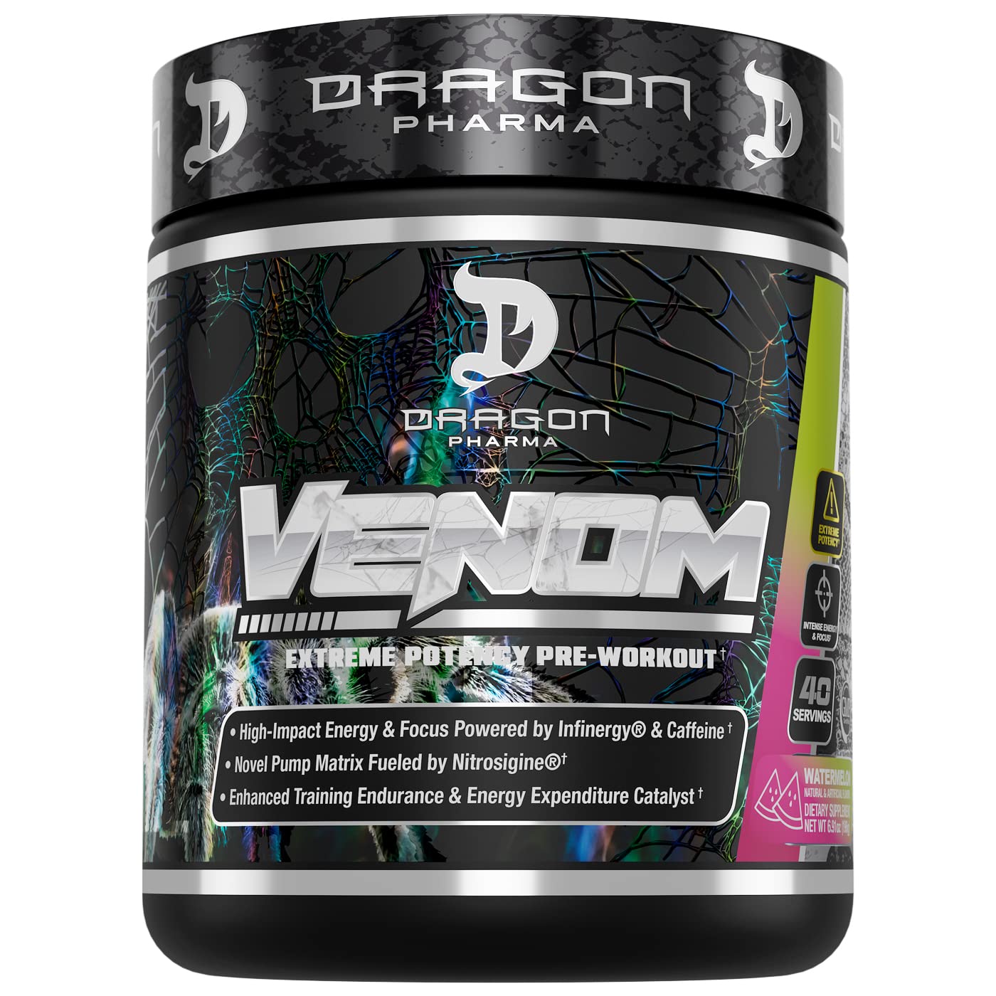 DRAGON PHARMA Venom Extreme Potency Pre-Workout, Laser Sharp Focus + Energy DRAGON PHARMAAu supplements