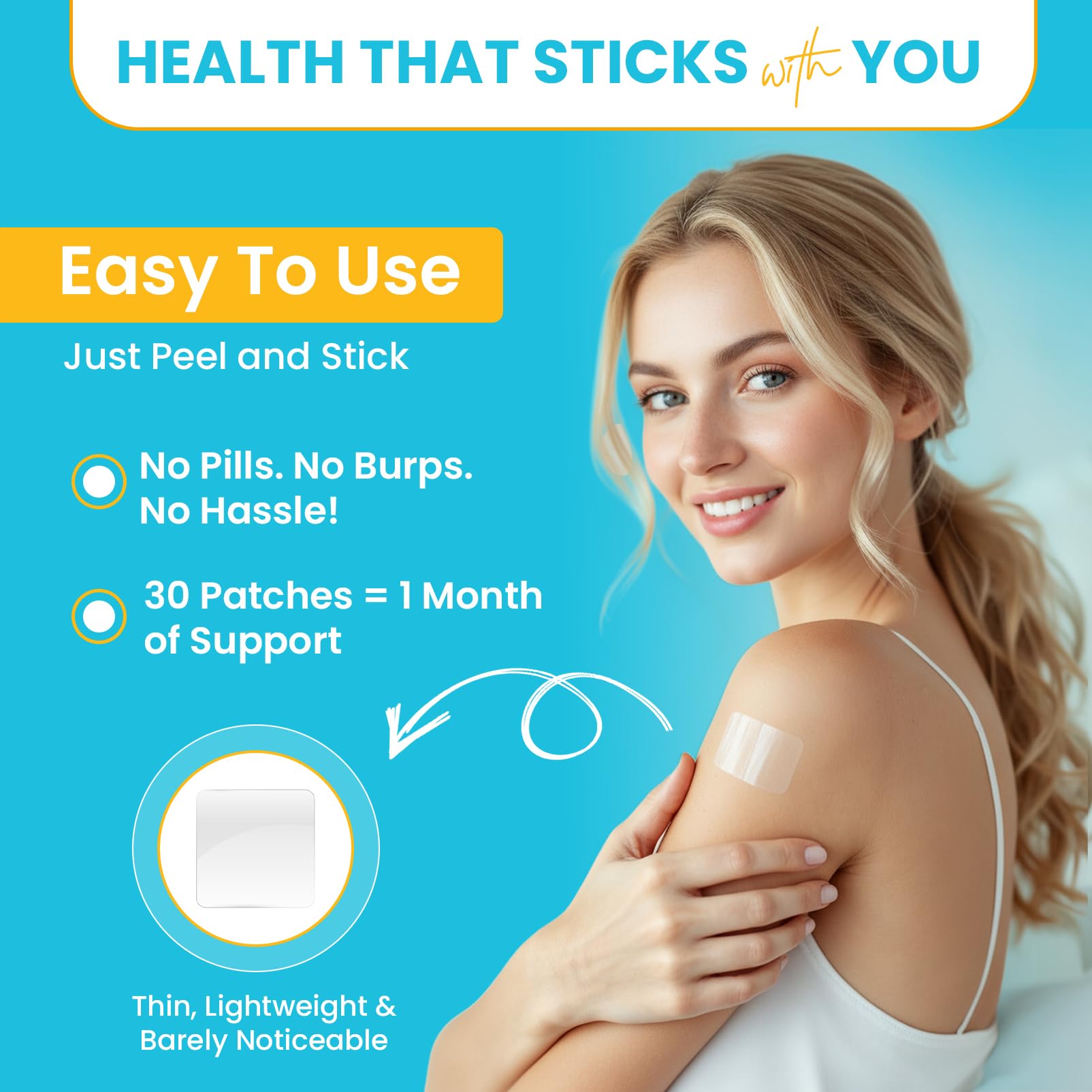 Patchvana Omega 3 Patch for Women & Men, 1 Month Supply, 30 Patches PatchvanaAu supplements