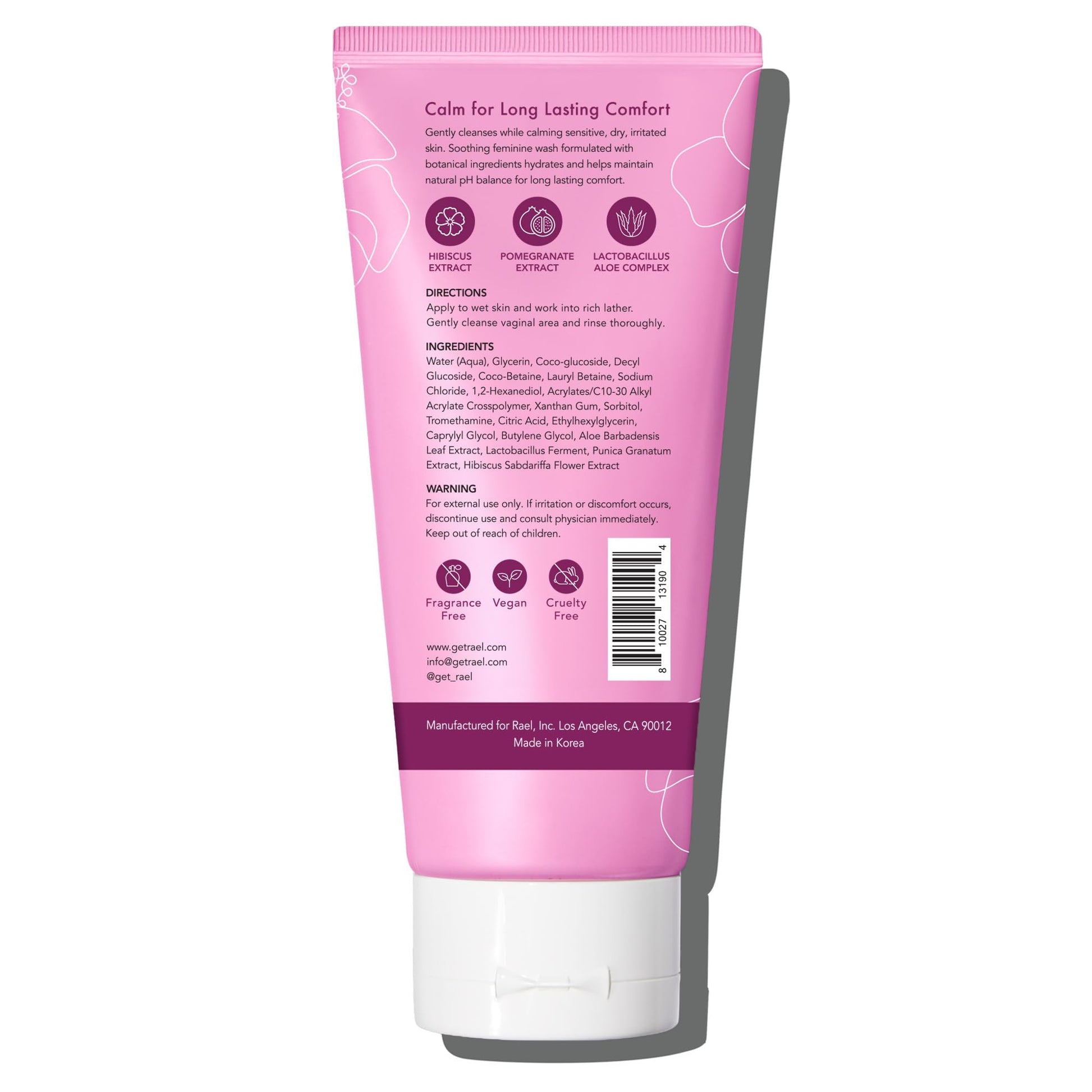 Rael Feminine Wash, Soothing Gel to Foam Wash - pH Balance Feminine Wash for Women, Intimate Wash RaelAu supplements