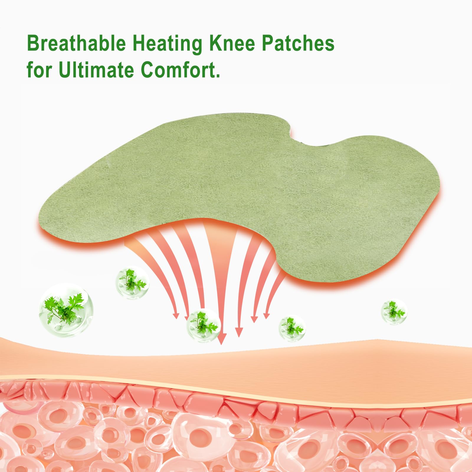 Leytearoo Knee Paches, 48PCS Herbal Knee Patch,Pain Relief Patches,One Pair Knee Sleeves,Long Lasting Relief of Joint LeytearooAu supplements