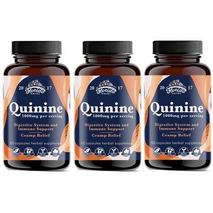 Leg Cramps Support Organic Pills - 1000 mg - Quinine Tablets for Cramp Defense FLORIDA HERBSUS supplements