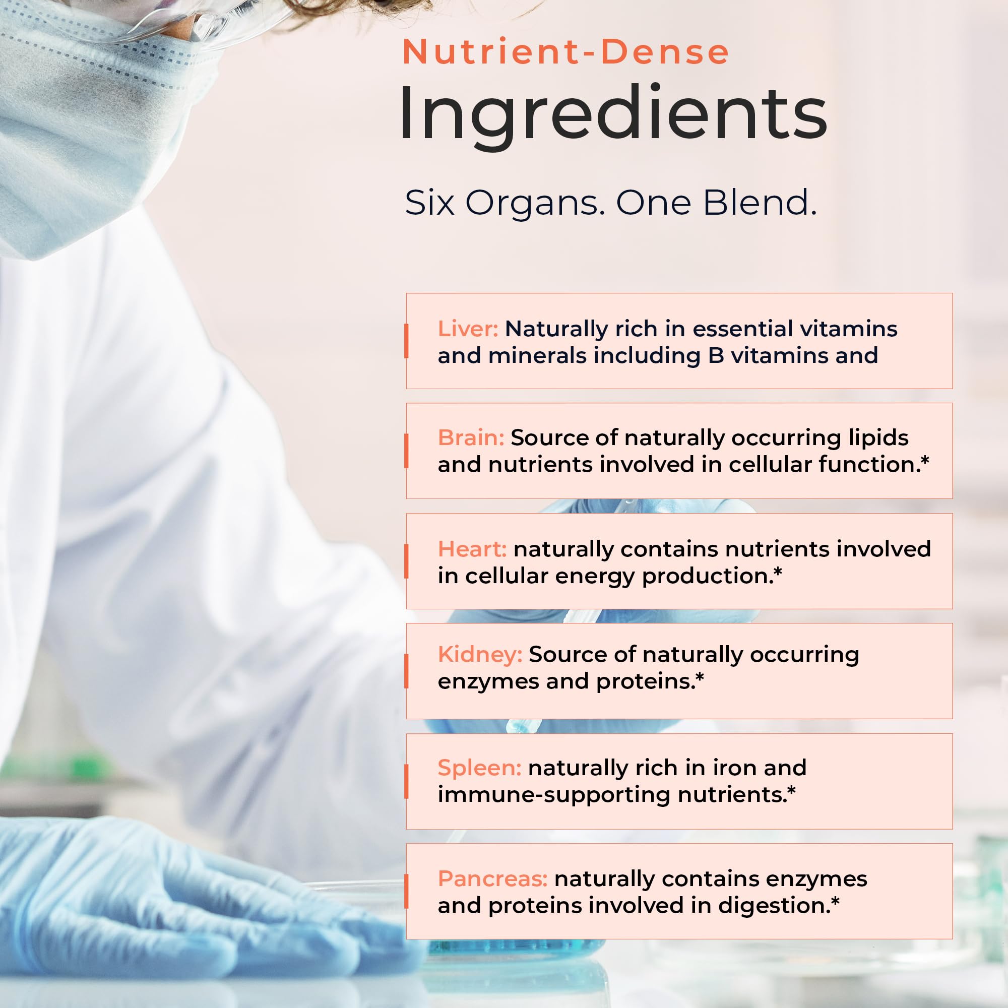 Molecular Fertility Beef Organ Complex - Pasture-Raised, Grass Fed Beef Liver, Brain, Heart, Spleen, Pancreas Blend, Healthy Hormone Balance and Fertility Supplement for Women and Men, 180 Capsules Molecular FertilityAu supplements