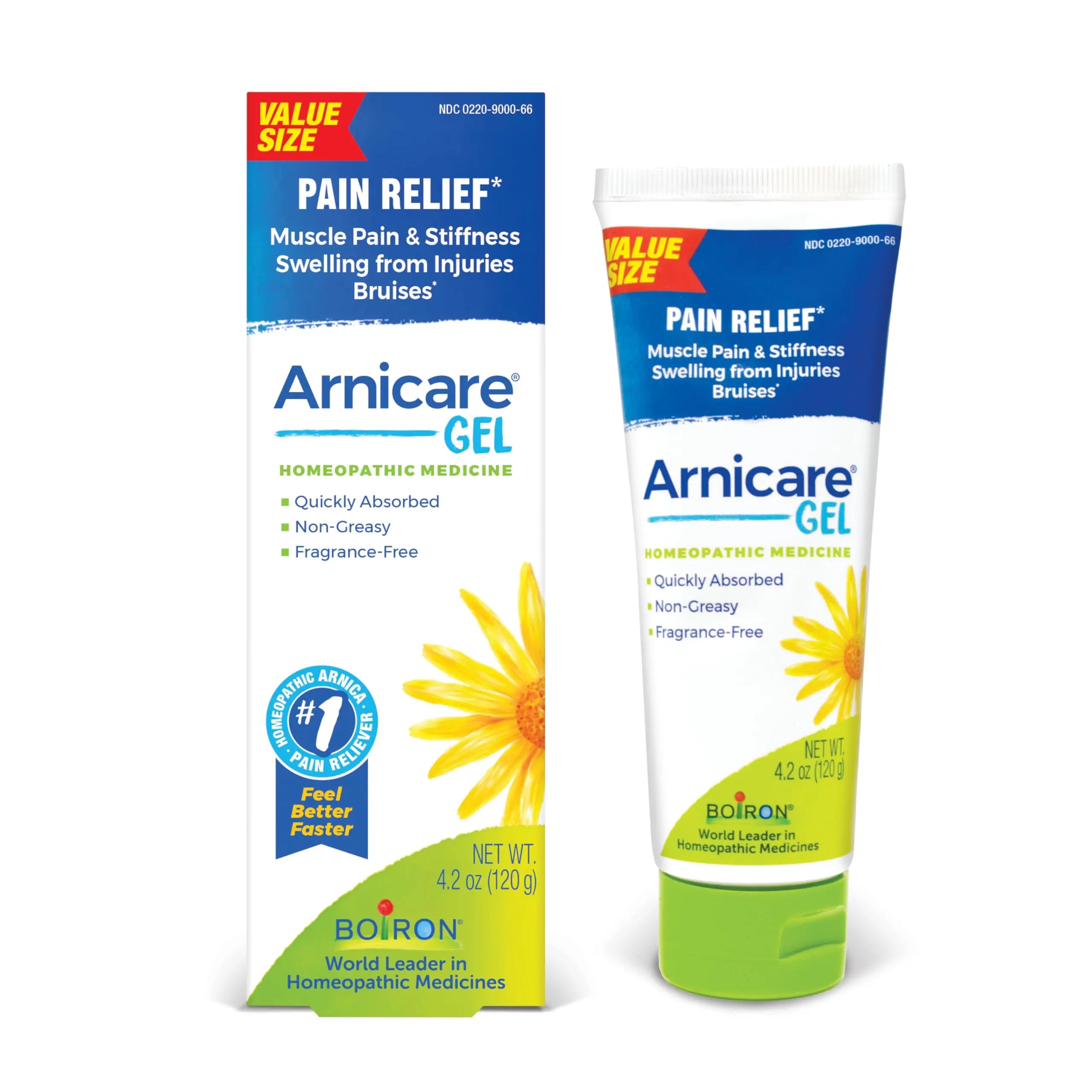 Boiron Arnicare Gel for Relief of Joint Pain, Muscle Pain, Muscle Soreness, and Swelling from Bruises or Injury - Non-greasy and Fragrance-Free - 4.2 oz BoironAu supplements