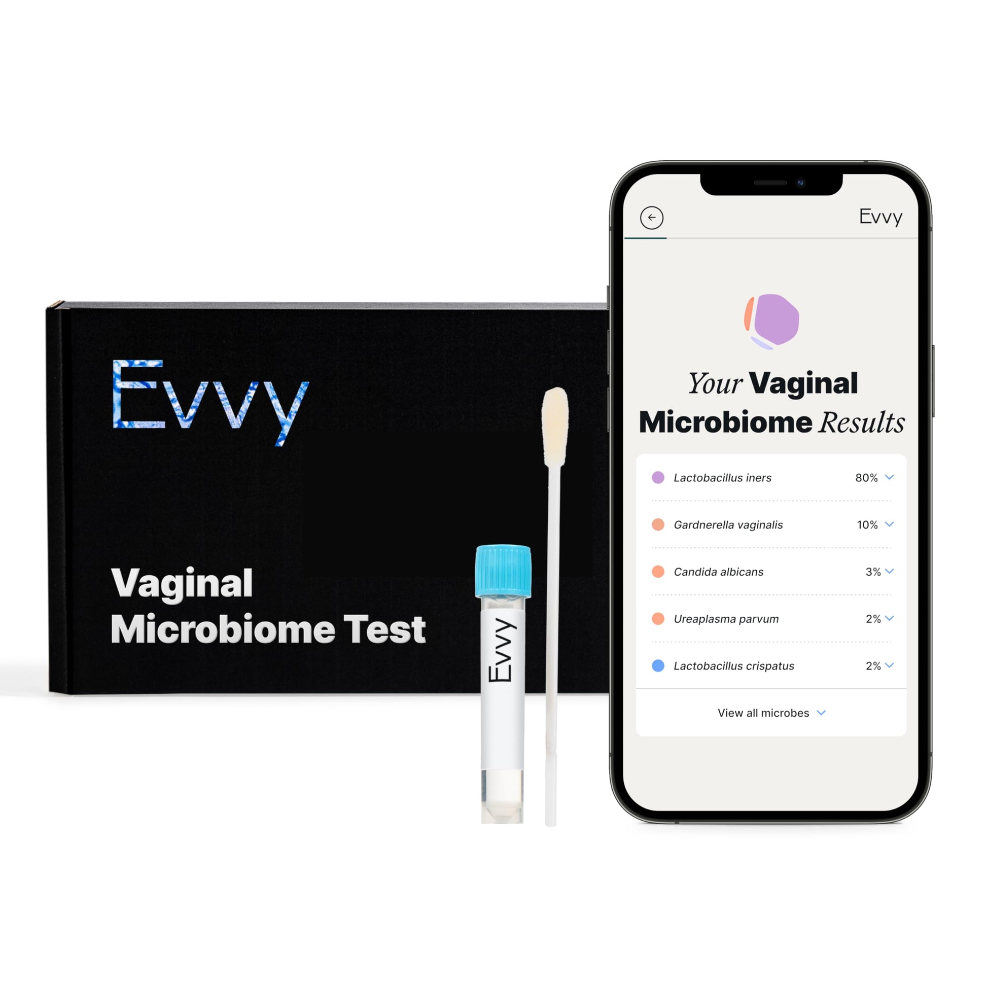 Evvy Vaginal Health Test | at-Home Microbiome Test for BV, Yeast Infection, Ureaplasma & More | Discreet Results in 7–10 Days | Clinician-Reviewed Report & Rx Options EvvyAu supplements