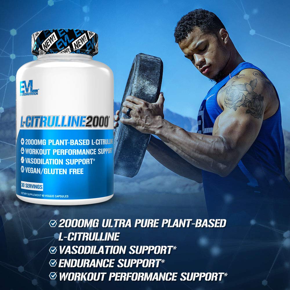 Evlution L-Citrulline2000 Nitric Oxide Supplement for Men Nutrition High Strength L Citrullin EvlutionAu supplements