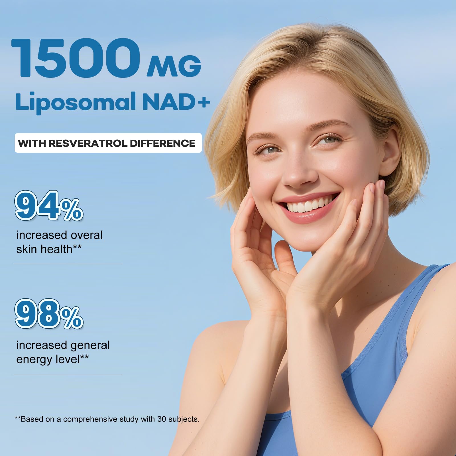 BEWORD Liposomal NAD 2000 Mg, 180 Capsules, 4-in-1 Formula with Liposomal NAD, Trans-Resveratrol, Non-GMO | Energy Support BEWORDAu supplements