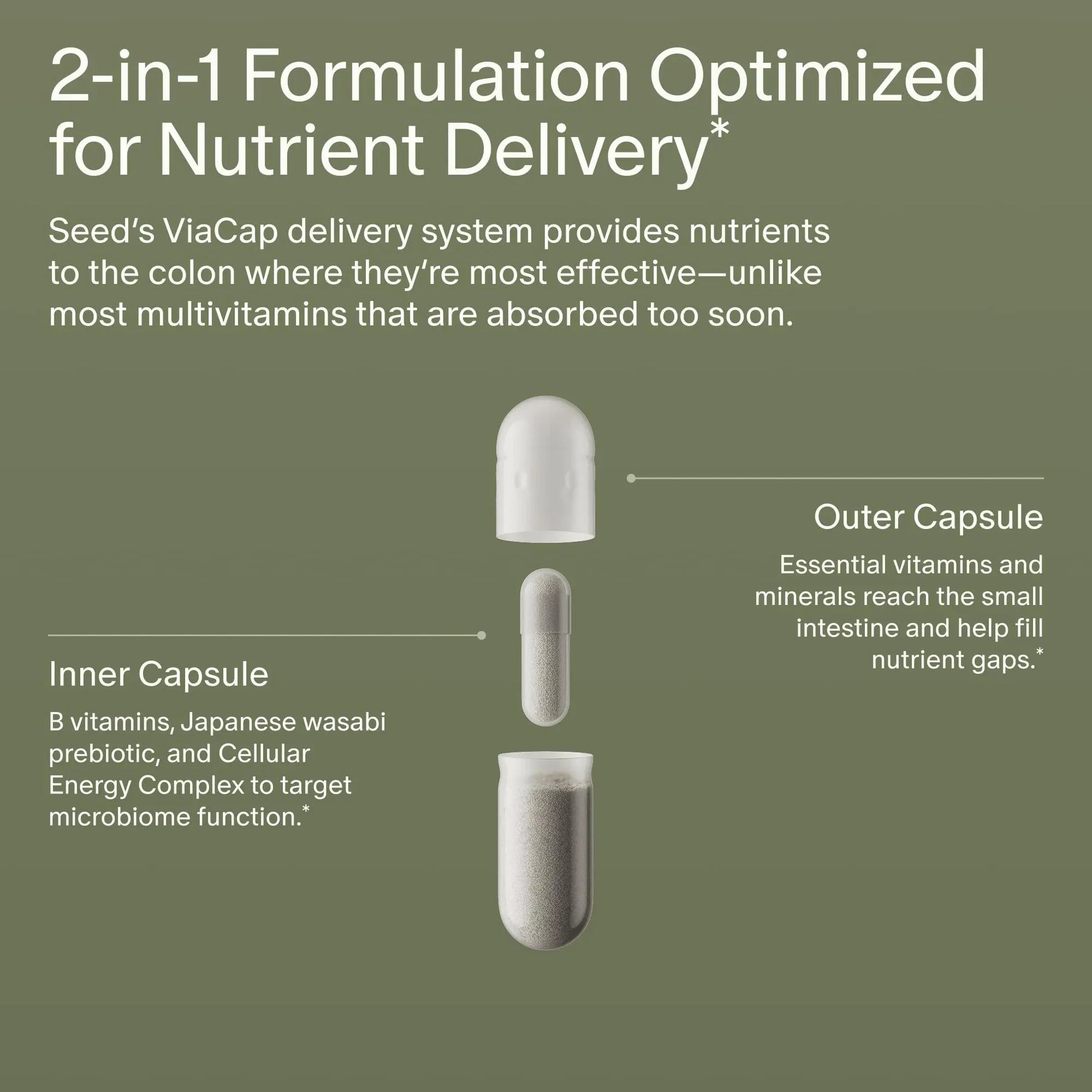 Seed DM-02 Daily Multivitamin - 100% DV Essential Vitamins and Minerals for Women & Men - Helps Fill Daily Nutrient Gaps SeedAu supplements