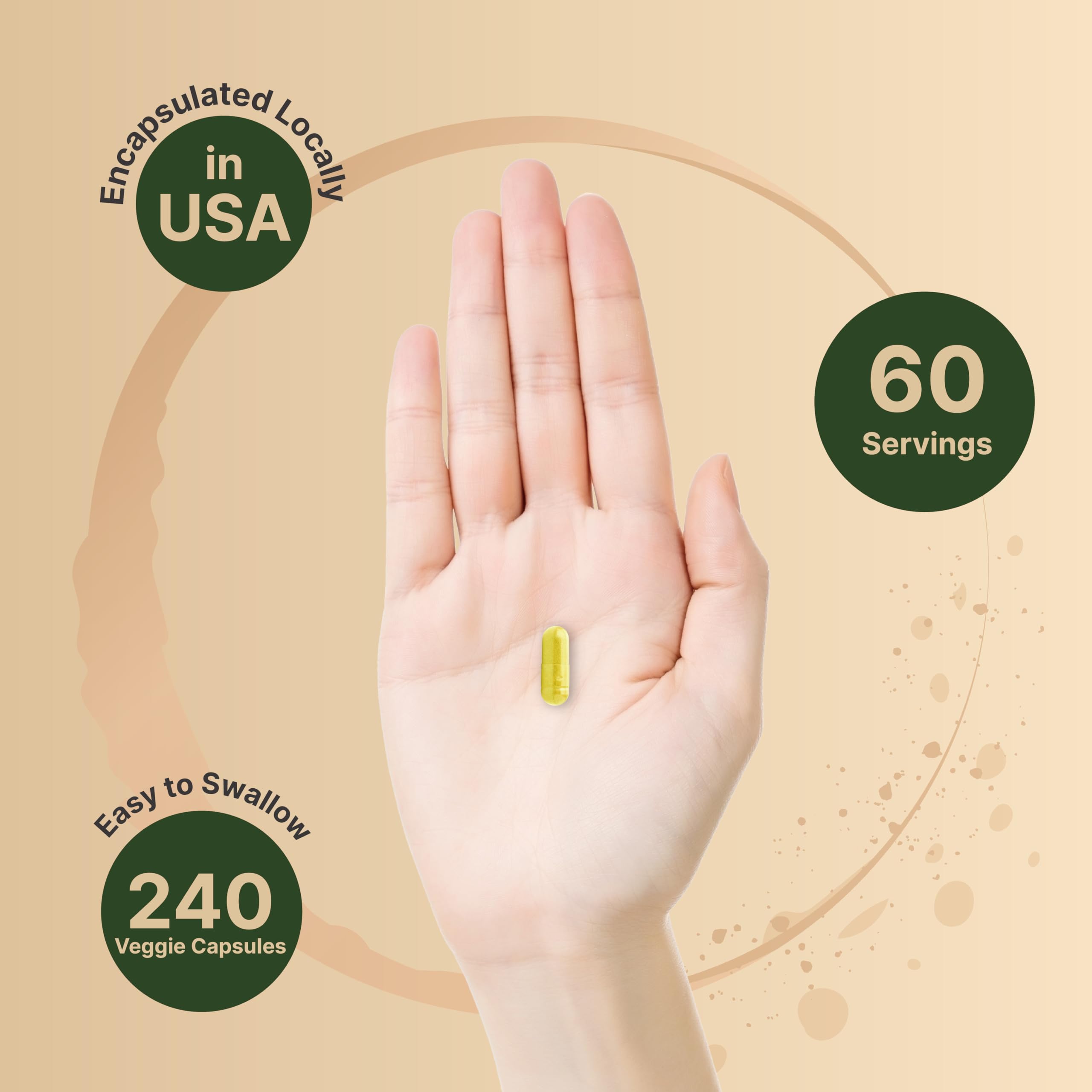 Berberine Supplement 500mg Per Capsule (2,000mg Per Serving) | 240 Veggie Capsules, 97% Pure Berberine HCL – Plant Based, Vegan, Non-GMO NatureBellUS supplements