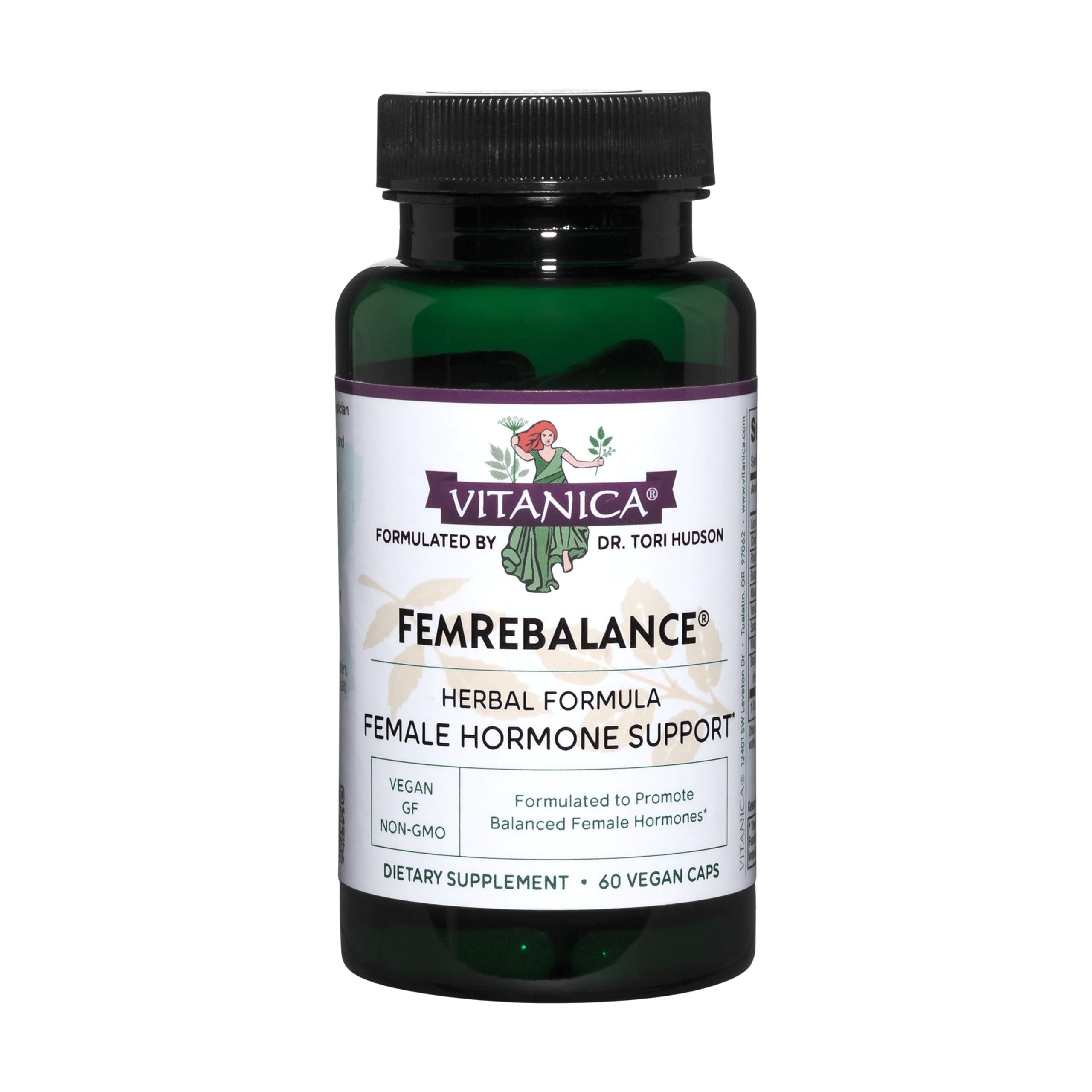 Vitanica FemRebalance, Hormone Balance Support for Women, Vegan, 60 Capsules VitanicaAu supplements