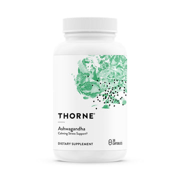 THORNE - Ashwagandha - Highly Concentrated Shoden - Calming Stress Support for Women & Men* - Supports Daytime Energy, Mental Clarity & Optimal Immune Function* - 30 Capsules THORNEAu supplements