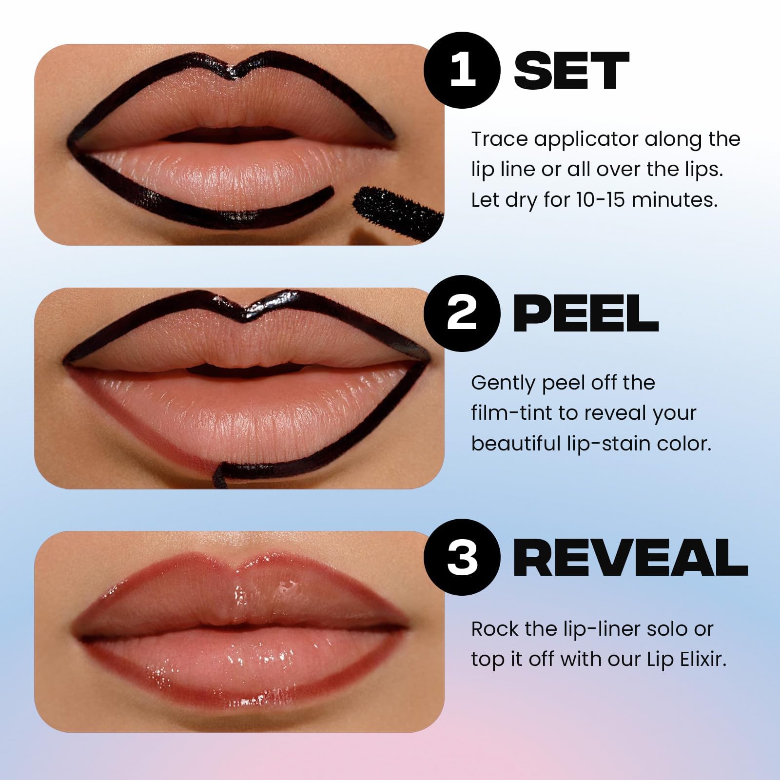 Sacheu Lip Liner STAY-N Peel Off Lip Stain — Long Lasting Waterproof Lip Tint with Hyaluronic Acid & Vitamin E — Transfer Proof Matte Finish, Vegan & Cruelty-Free (p-INKED) SacheuAu supplements