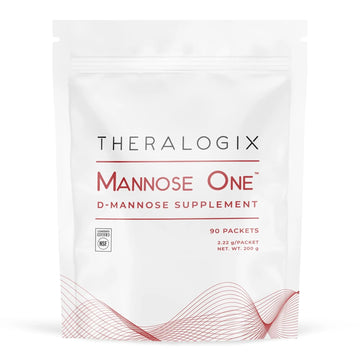 Theralogix Mannose One D-Mannose Powder - 90-Day Supply - Supports Urinary Tract Health with 2,000 mg D-Mannose* - NSF Certified - 90 Packets TheralogixAu supplements