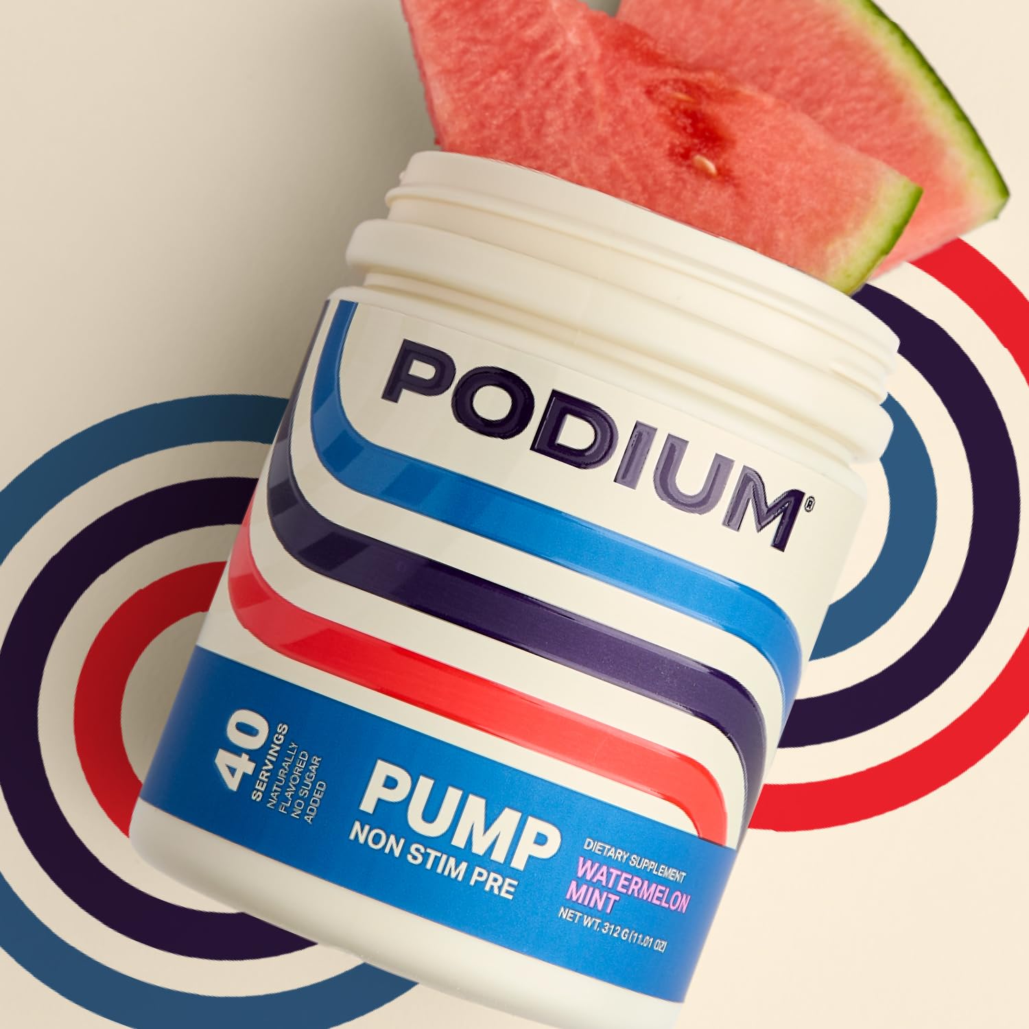 Podium Nutriton, Pump, Stimulant Free Pre-Workout, 40 Servings (Watermelon Mint) Podium NutritionAu supplements
