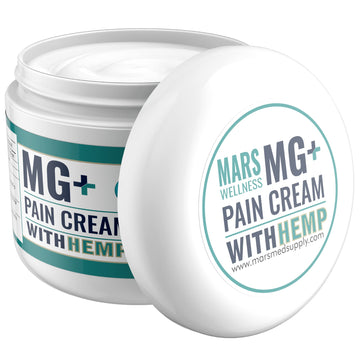 MARS WELLNESS MG+ Hemp Pain Cream (4 oz) - Maximum Strength Arnica & Magnesium Cream for Sore Legs, Joints & Muscle Cramps - Unisex Adults MARS WELLNESSAu supplements