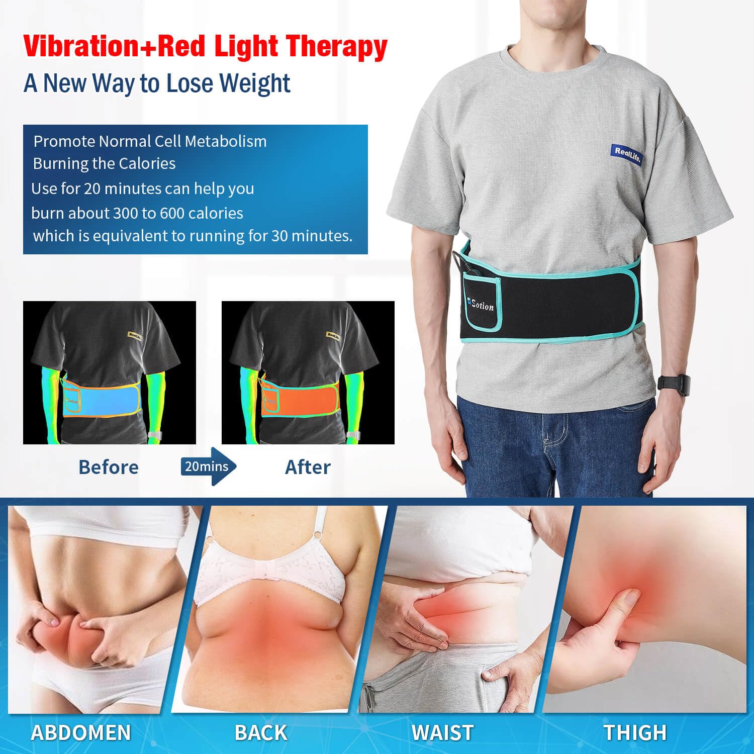 Sotion Red Light Therapy Belt with Massage-Red Light Therapy for Body&Near Infrared Light Therapy comrelaxAu supplements