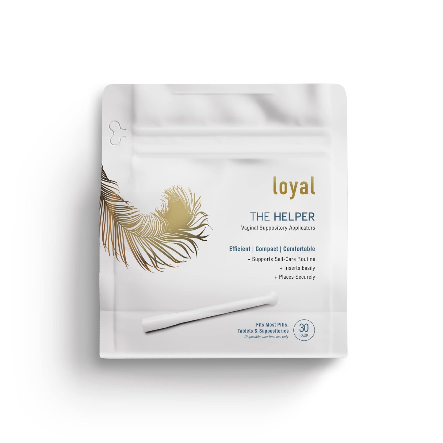 Loyal The Helper Suppository Applicators | Efficient | Compact | Comfortable | Fits Most Brands, Pills, Tablets and Boric Acid Suppositories (30-Pack) LoyalUS supplements