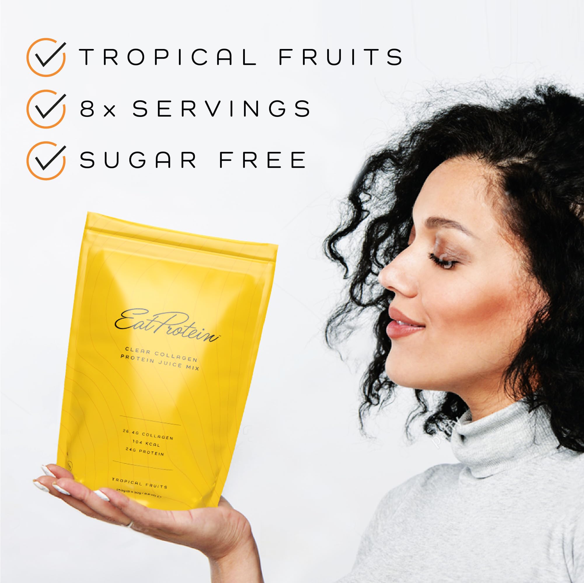 EatProtein Tropical Fruits Collagen Protein Juice Drink Mix | 24g Protein | 26.4g Collagen | 8X Servings EatProteinAu supplements