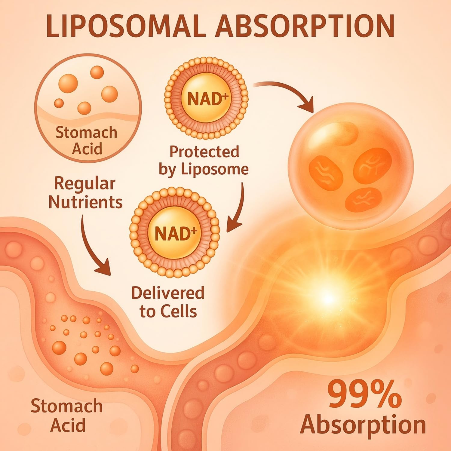 LIGUSTERI 1500 MG Liposomal NAD+, 98%+ Absorption, NAD+ Supplement for Women & Men with TMG, for Aging Defense, Cellular Energy, Heart & Brain Function, Longevity, 120 Softgels LIGUSTERIAu supplements