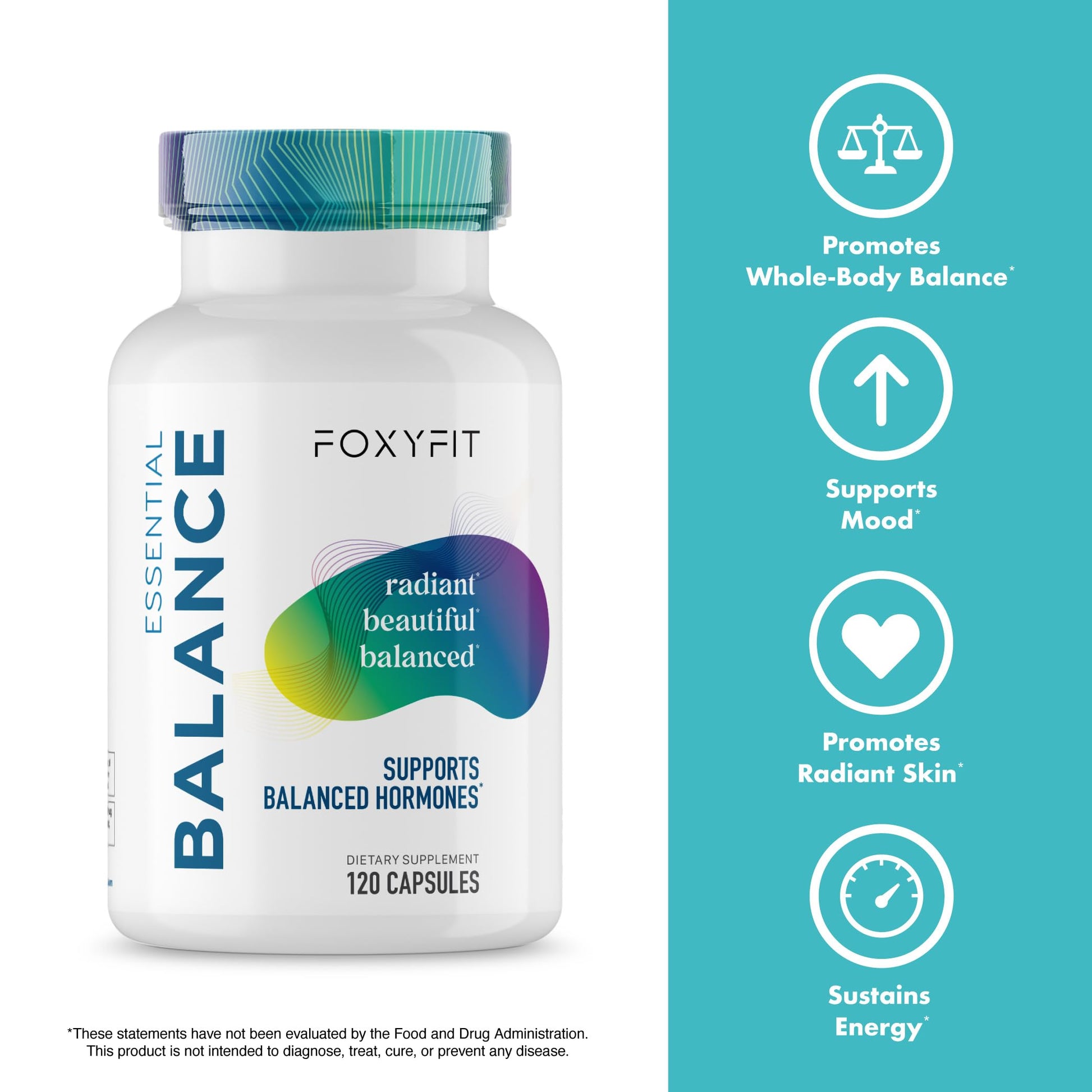 Essential Balance Hormonal Support and Vitamin Supplement for Women by Foxy Fit – Antioxidant, Healthy Skin & Hair for Daily Use* (30 Servings) FoxyFitAu supplements