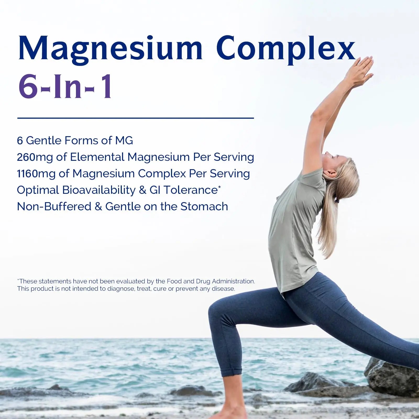 Innate Vitality Magnesium Complex 6-in-1, 1160mg Per Serving, Rest & Digestion, Magnesium Glycinate & Citrate, High Absorption, 120 Vegan Capsules Innate Vitalitynz supplements
