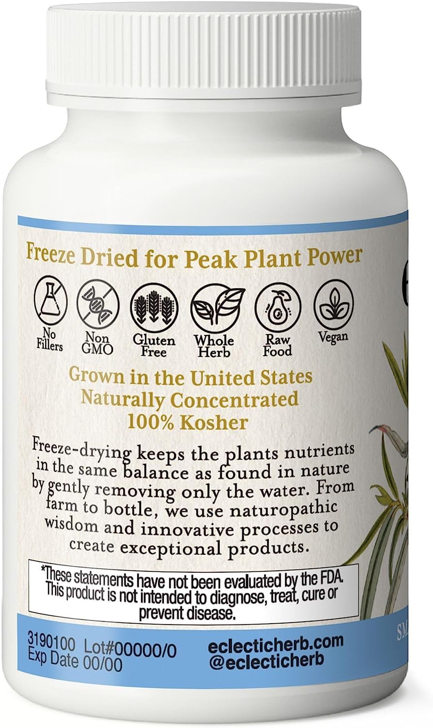 Eclectic Institute Raw Fresh Freeze-Dried Non-GMO White Willow - Feverfew | Support Body's Response to Occasional Pain | 90 CT (350 mg) ECLECTIC INSTITUTEAu supplements