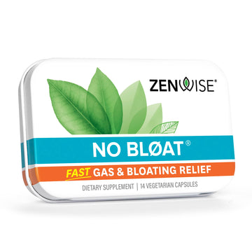 Zenwise Health No Bloat Probiotics for Women and Men Digestive Health with Ginger, Dandelion, and Lactase, Digestive Enzymes for Gas and Bloating Relief - Vegan Water Retention Pills - 14 CT Zenwise HealthAu supplements
