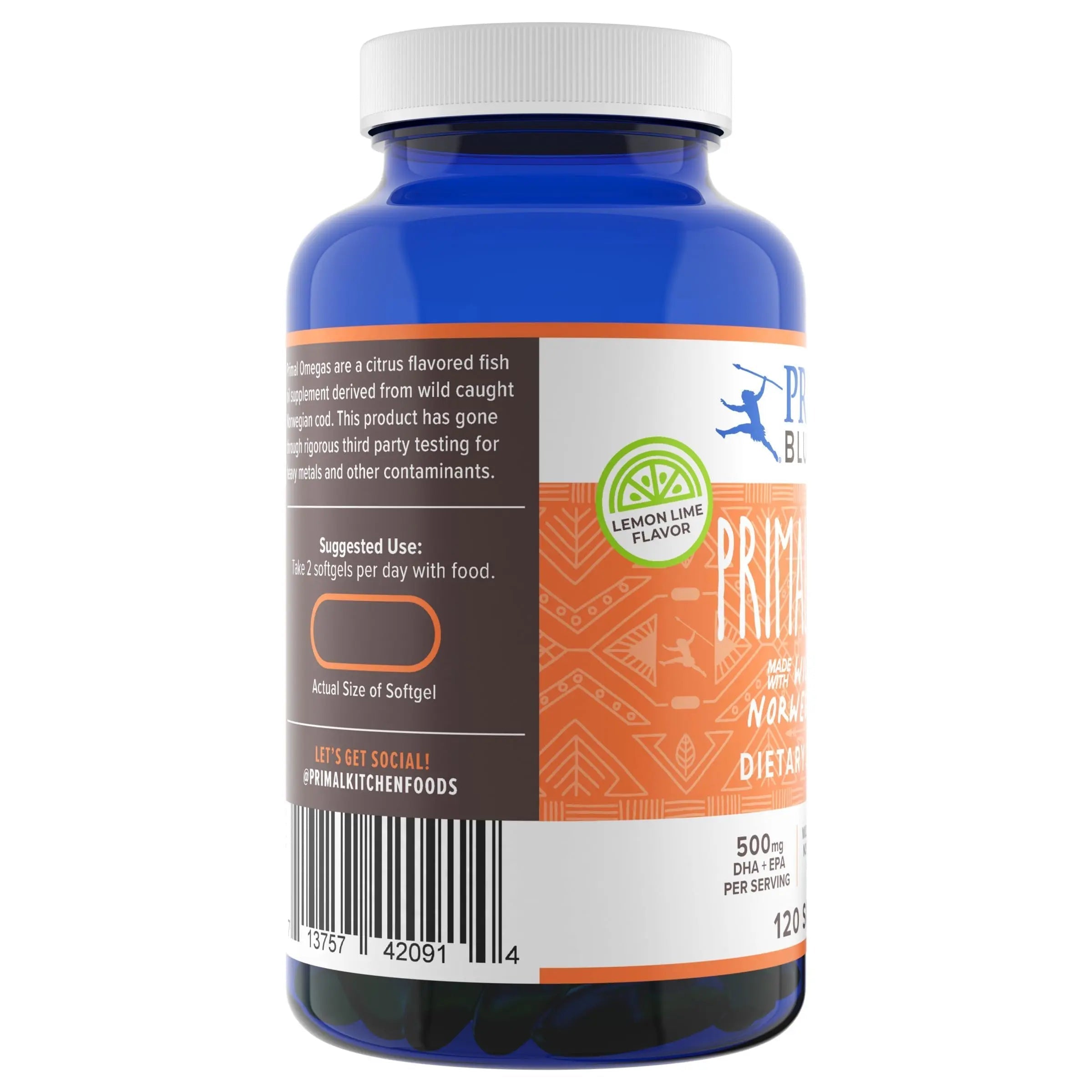 Primal Blueprint Primal Omegas, Omega-3 Fatty Acid Daily Supplement, 120 Count Primal BlueprintAu supplements