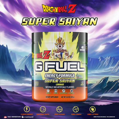 G fuel Dragon Ball Z Energy Powder, Sugar Free, Clean Caffeine Focus Supplement G fuelUS supplements