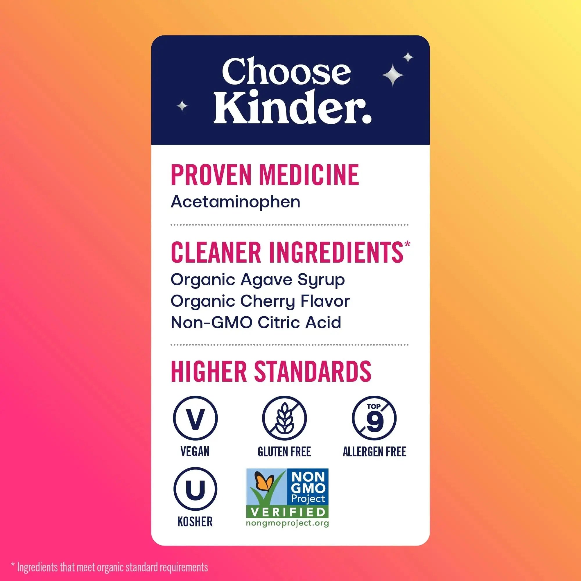 KinderMed Kids' Pain & Fever Medicine, for Ages 2-11 Years, No Dyes, No Artificial Flavors, No Artificial Sweeteners, Vegan, Non-GMO, Gluten Free, Organic Cherry Flavor, Two Pack, 2 x 4 fl. oz KinderMedAu supplements