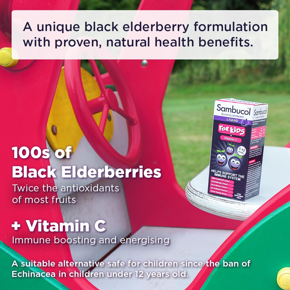 Sambucol Kids 120 ml For Immune Support, Drop SambucolUS supplements