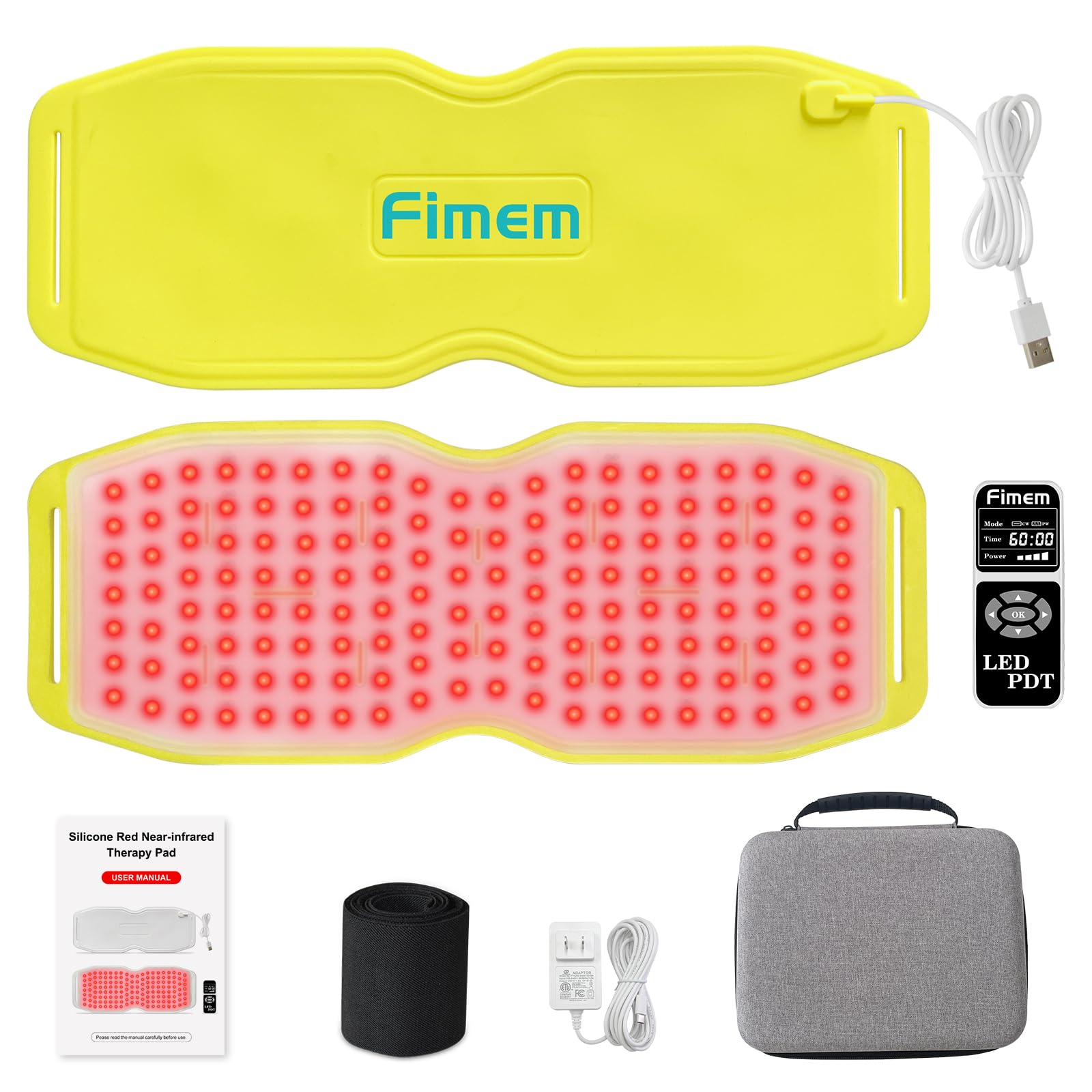 Fimem Red Light Therapy Belt 660nm 850nm 940nm, Red Light Therapy Device for Back, Infrared Light Therapy FimemAu supplements
