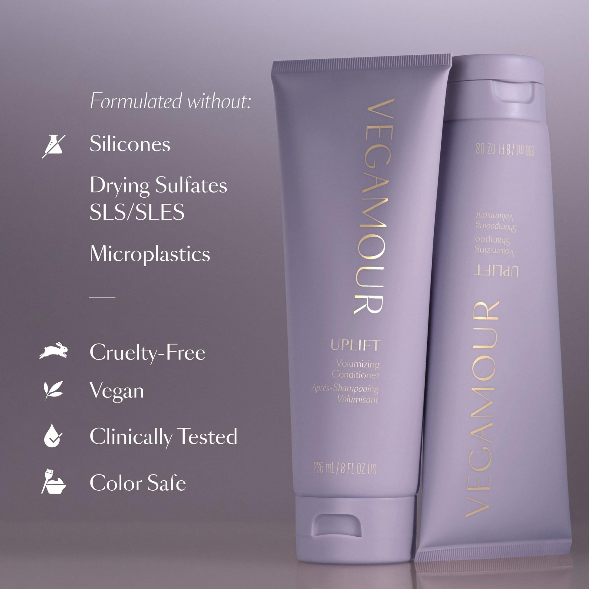 VEGAMOUR UPLIFT Volumizing Shampoo For fine, flat & thinning hair, Provides Volume & Resists Humidity, Non Sticky Formula, Bouncy Soft Hair VEGAMOURAu supplements