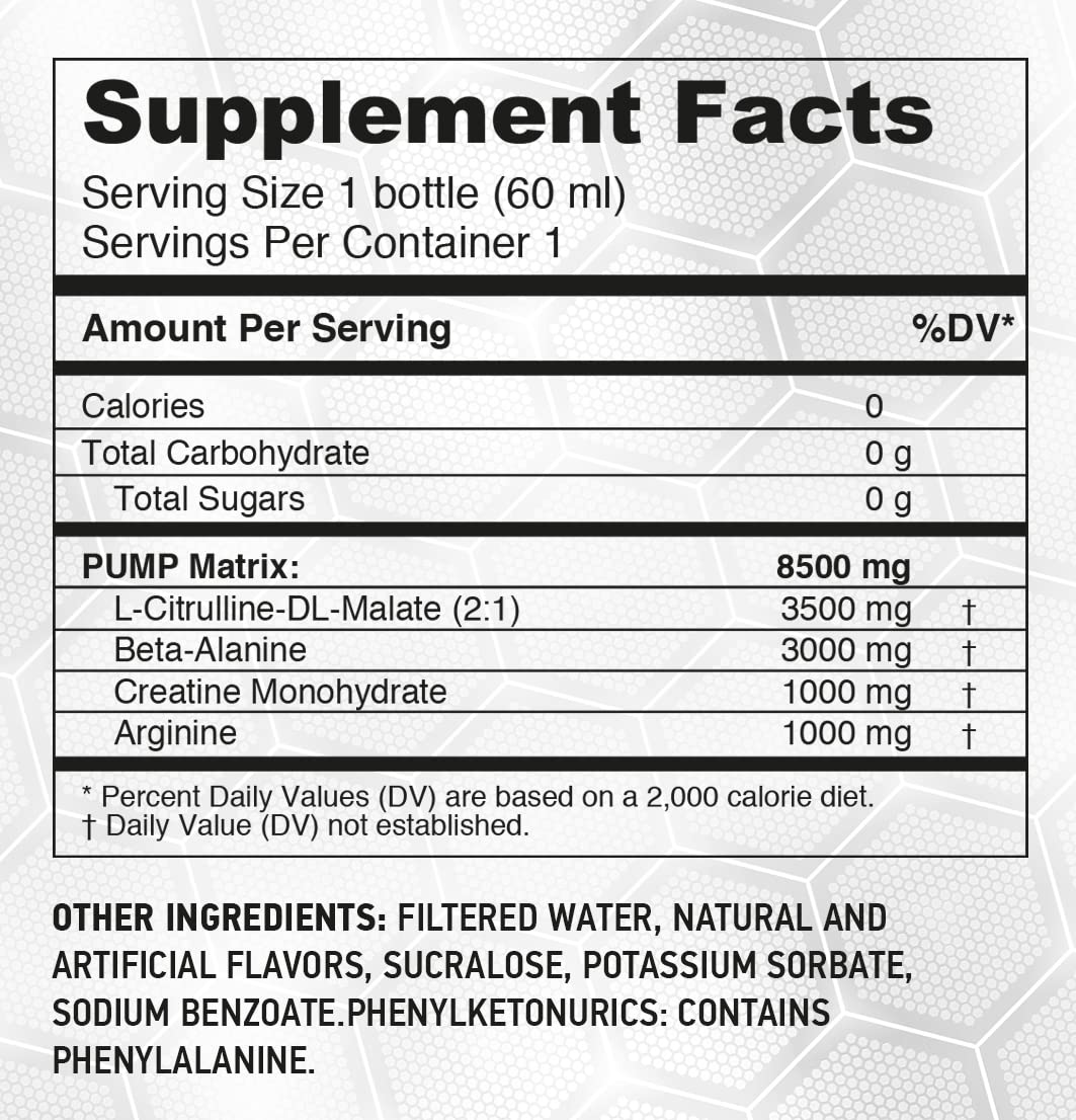 HARDLABZ Pump – Non-Stimulant Caffeine Free Powerful Liquid Pre-Workout Energy Shot HARDLABZAu supplements
