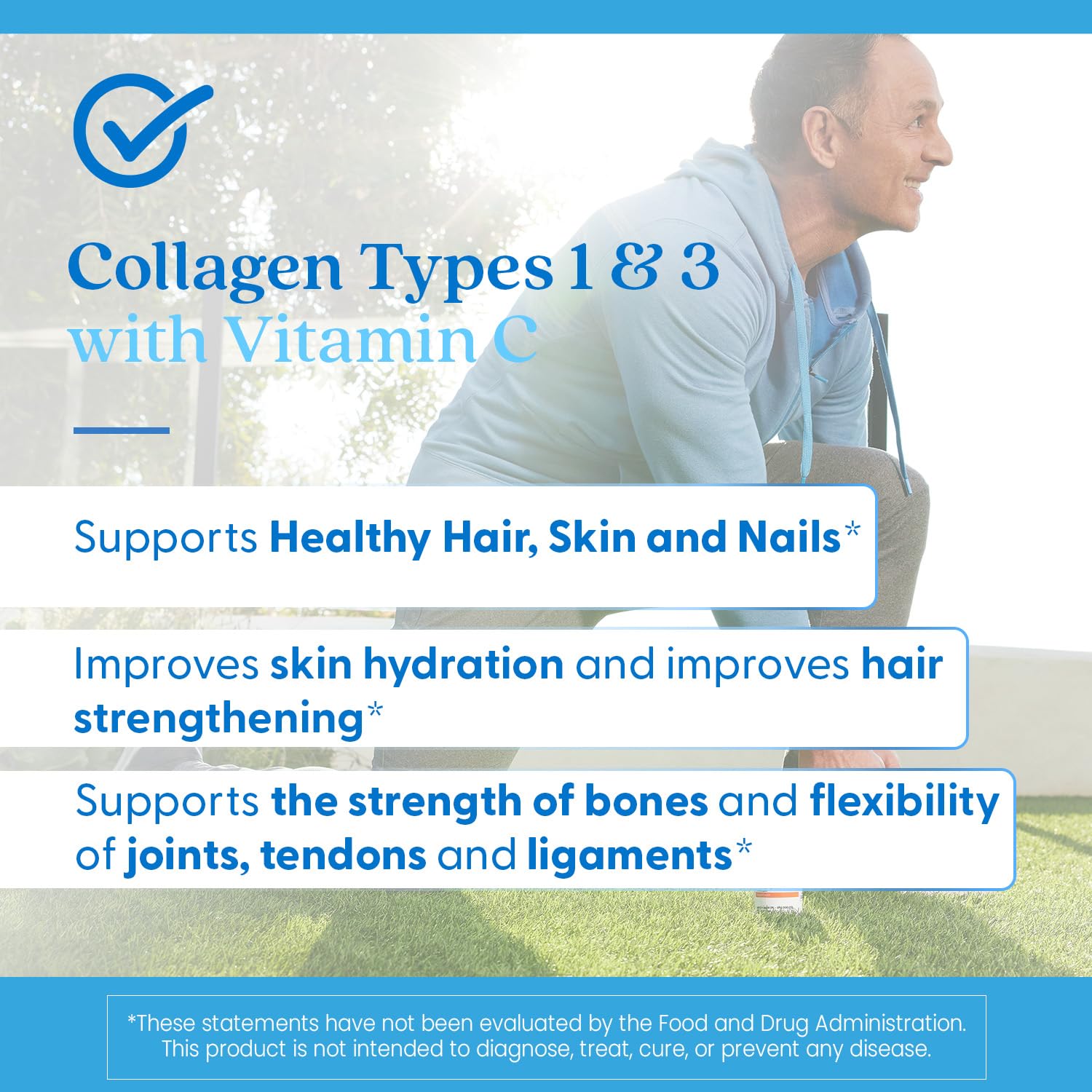 Doctor's Best Collagen Types 1 & 3 with Vitamin C, Non-GMO, Gluten Free, Soy Free, Supports Hair, Skin, Nails, Tendons & Bones, 500 mg, 240 Caps (DRB-00263) Doctor's BESTAu supplements