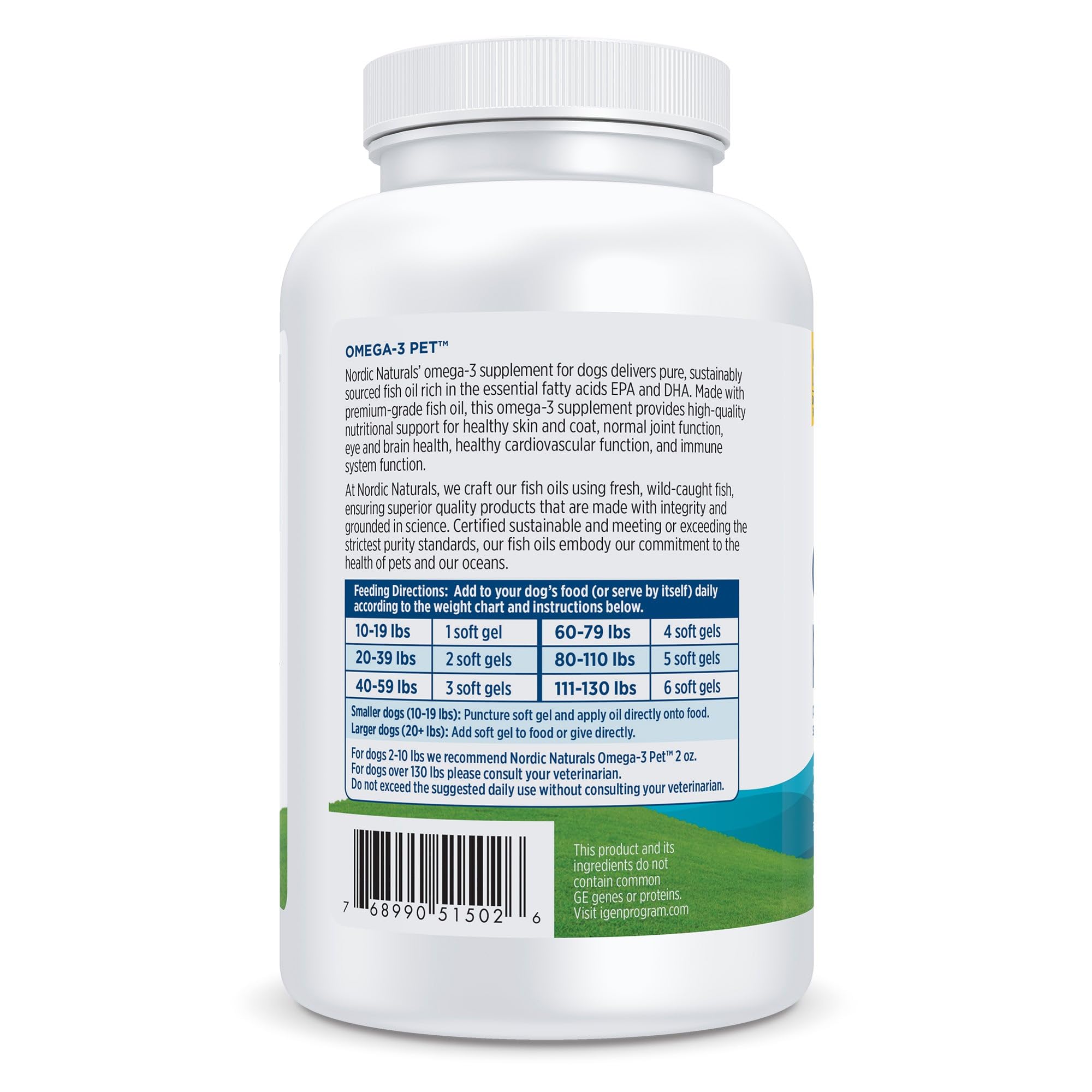 Nordic Naturals Omega-3 Pet, Unflavored - 180 Soft Gels - 320 mg Omega-3 Per Soft Gel - Fish Oil for Dogs with EPA & DHA - Promotes Heart, Skin, Coat, & Immune Health Nordic NaturalsAu supplements